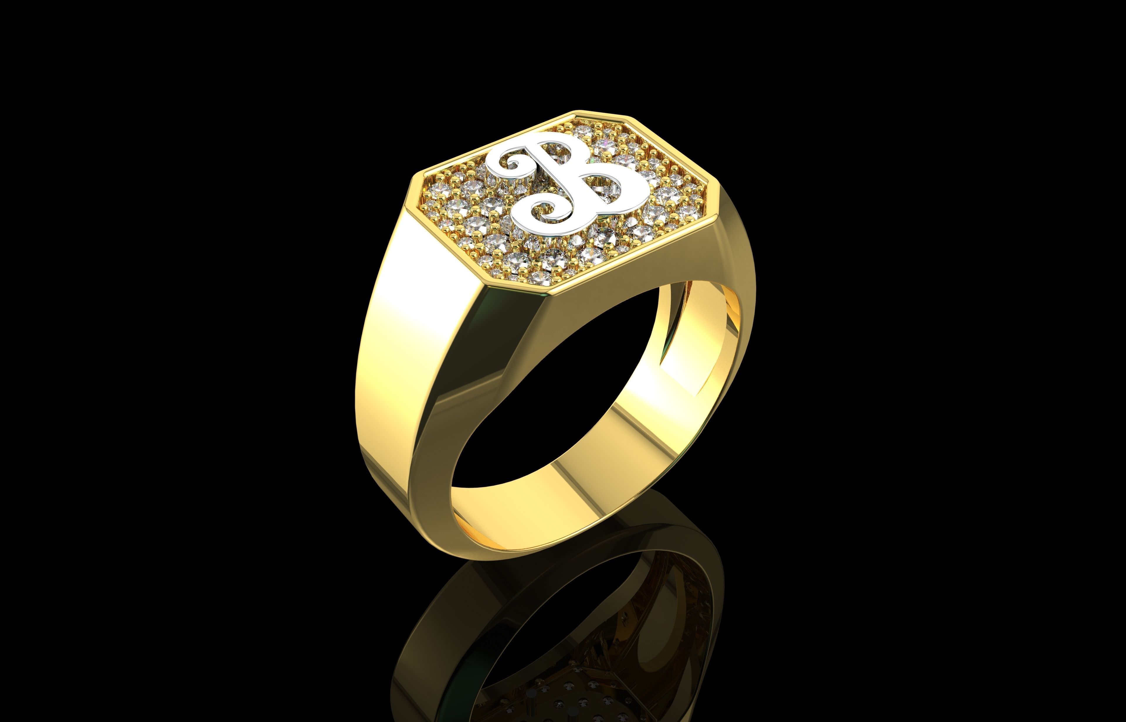 Ring Number 24 3D print model_5