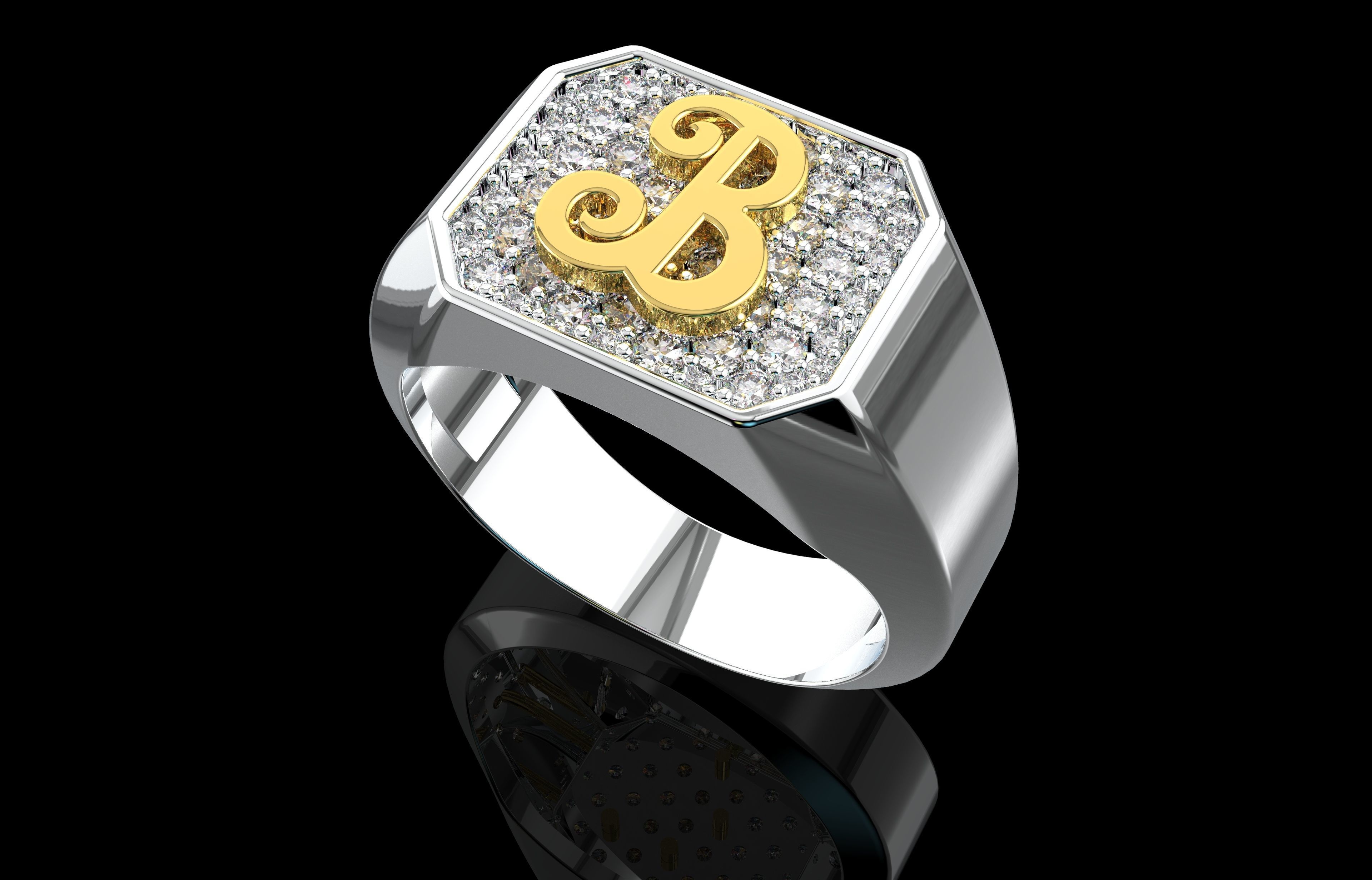 Ring Number 24 3D print model_15