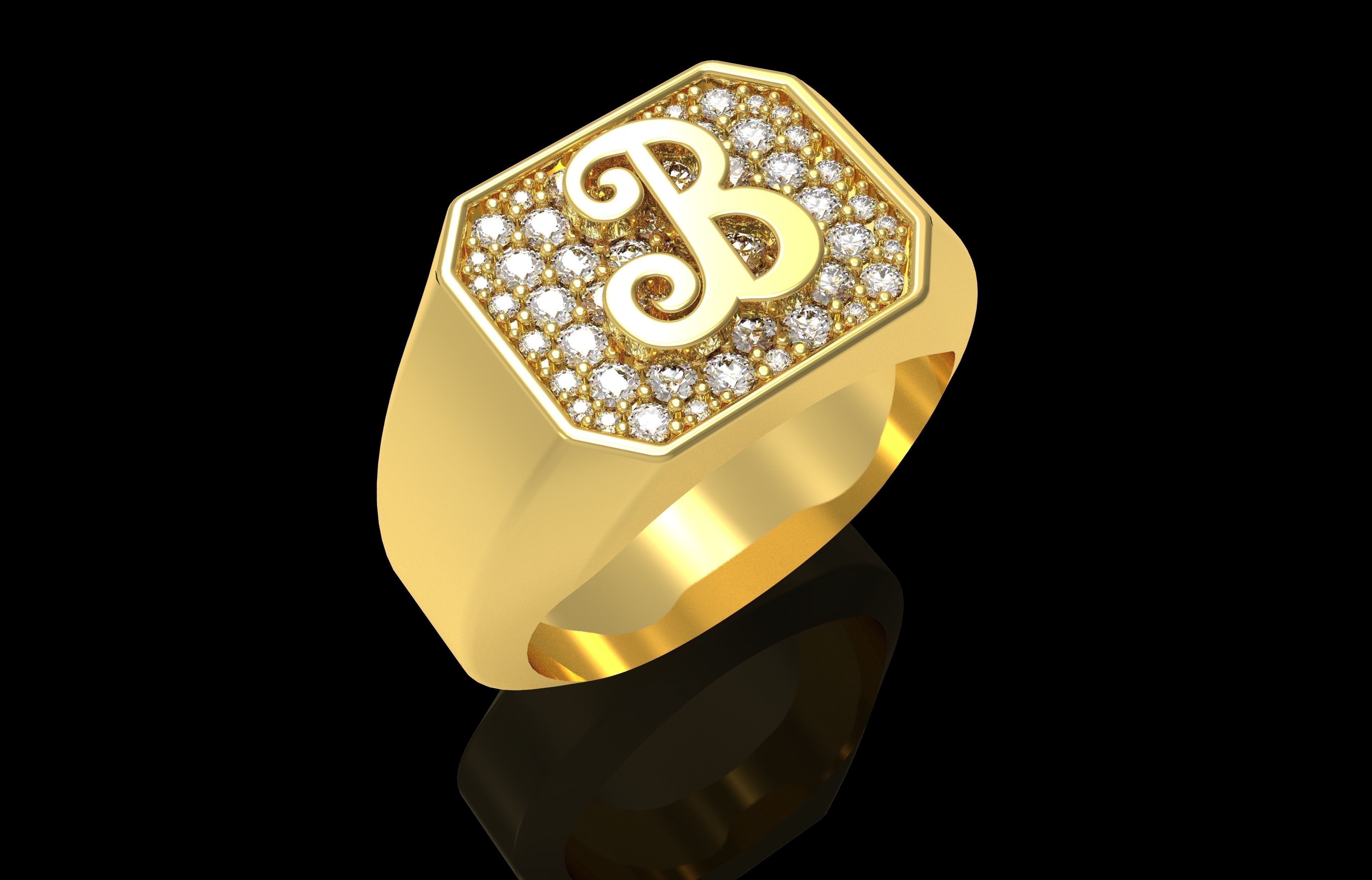 Ring Number 24 3D print model_32