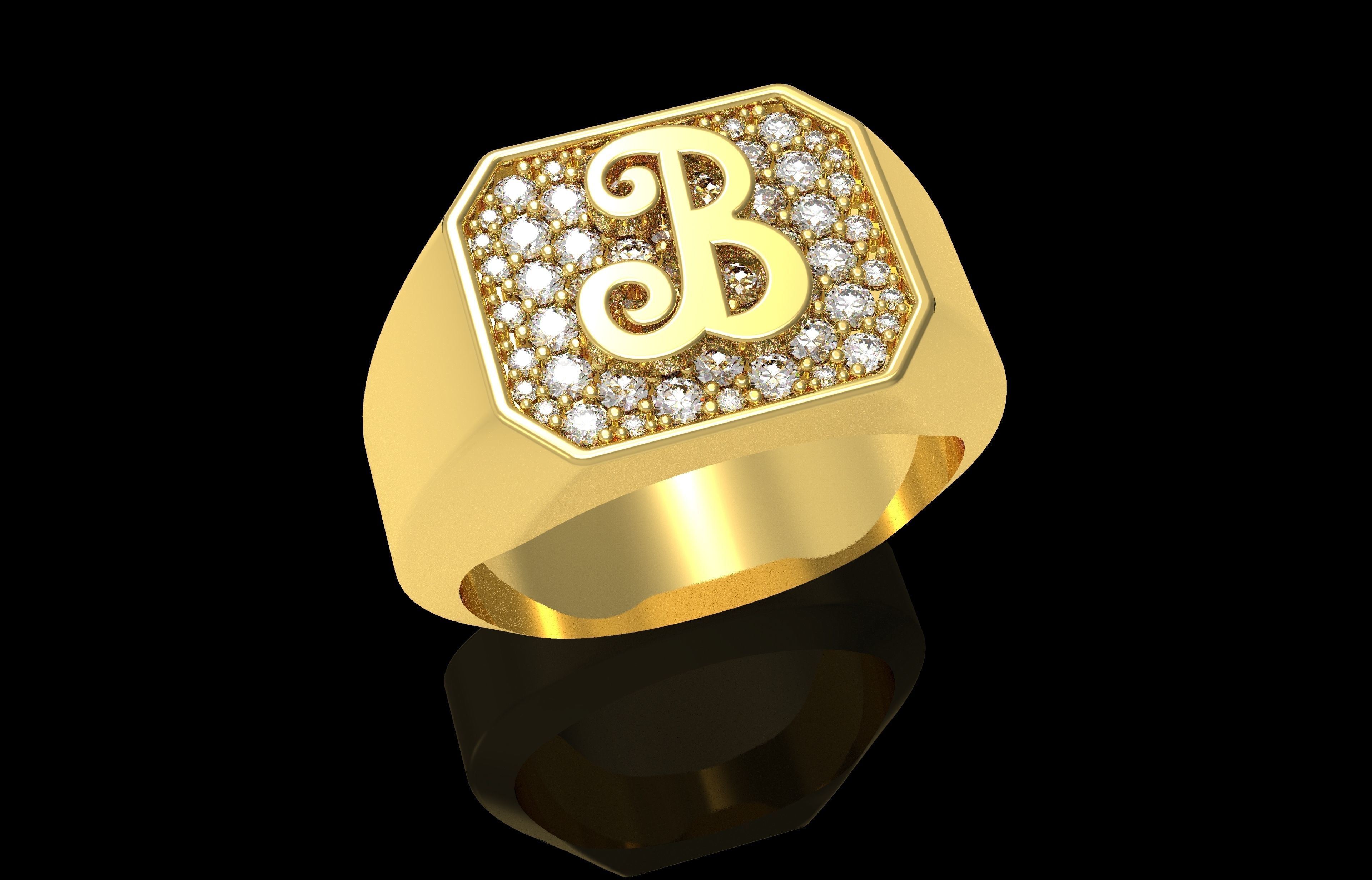 Ring Number 24 3D print model_39