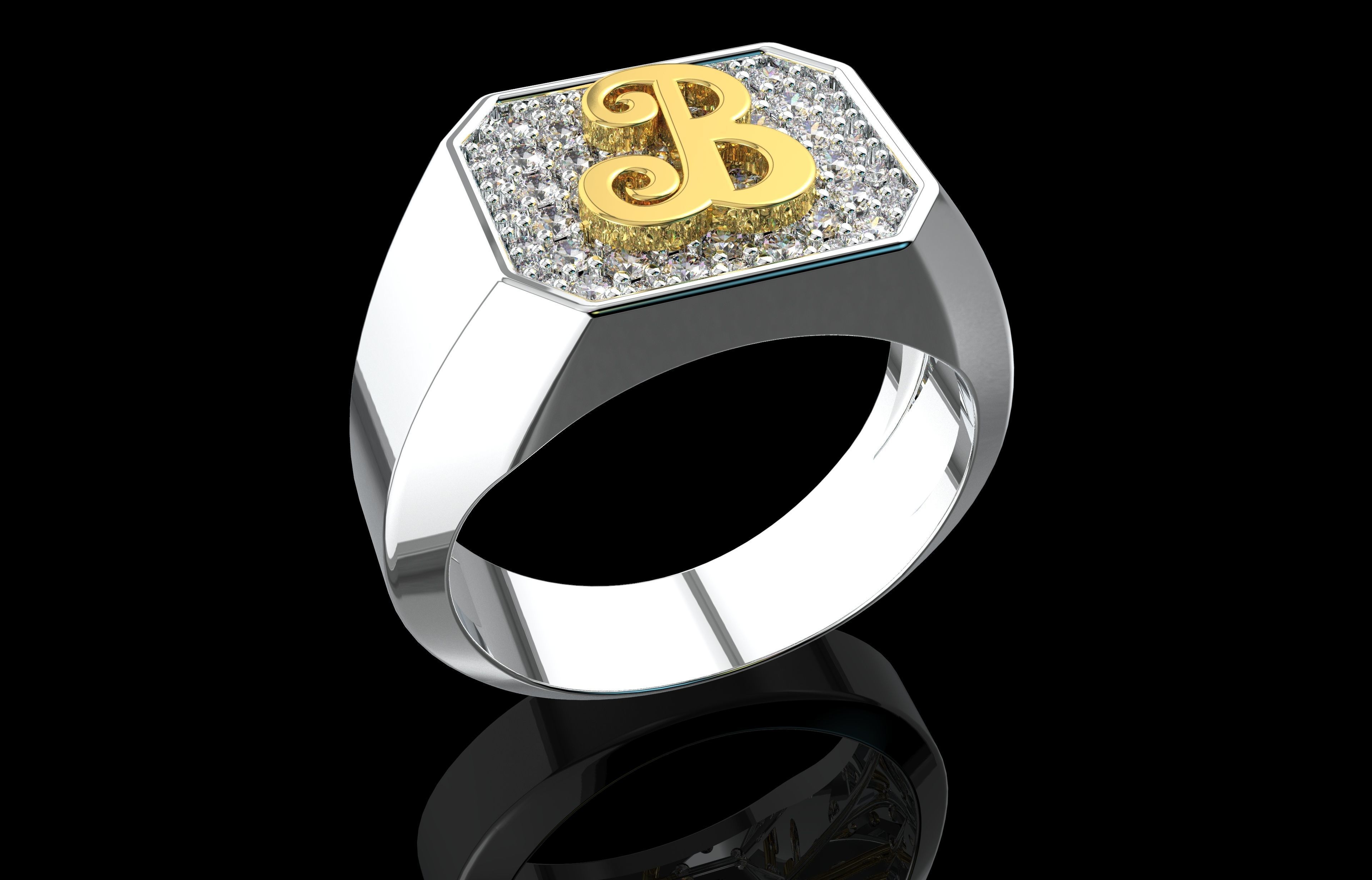 Ring Number 24 3D print model_16