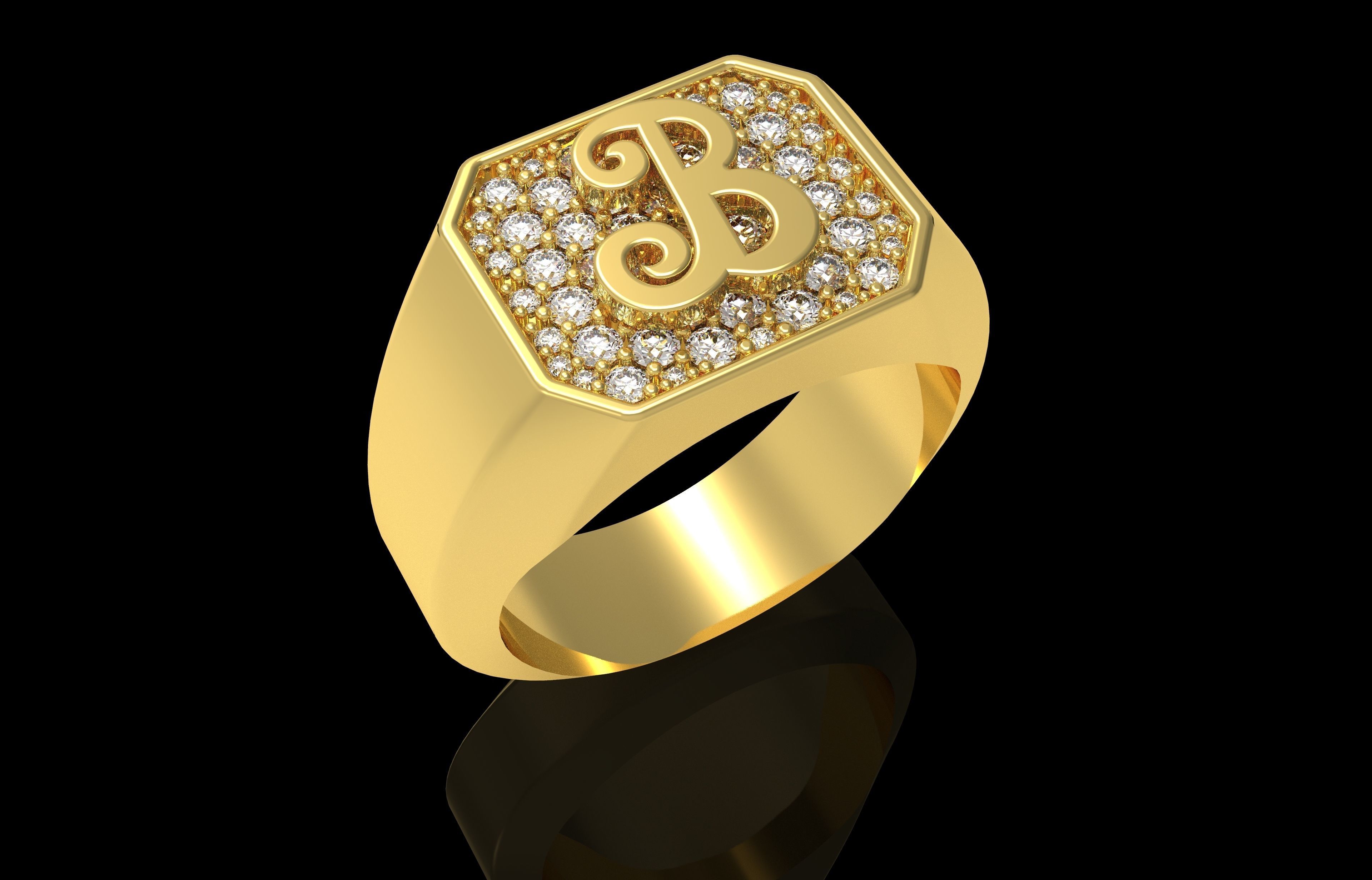 Ring Number 24 3D print model_29