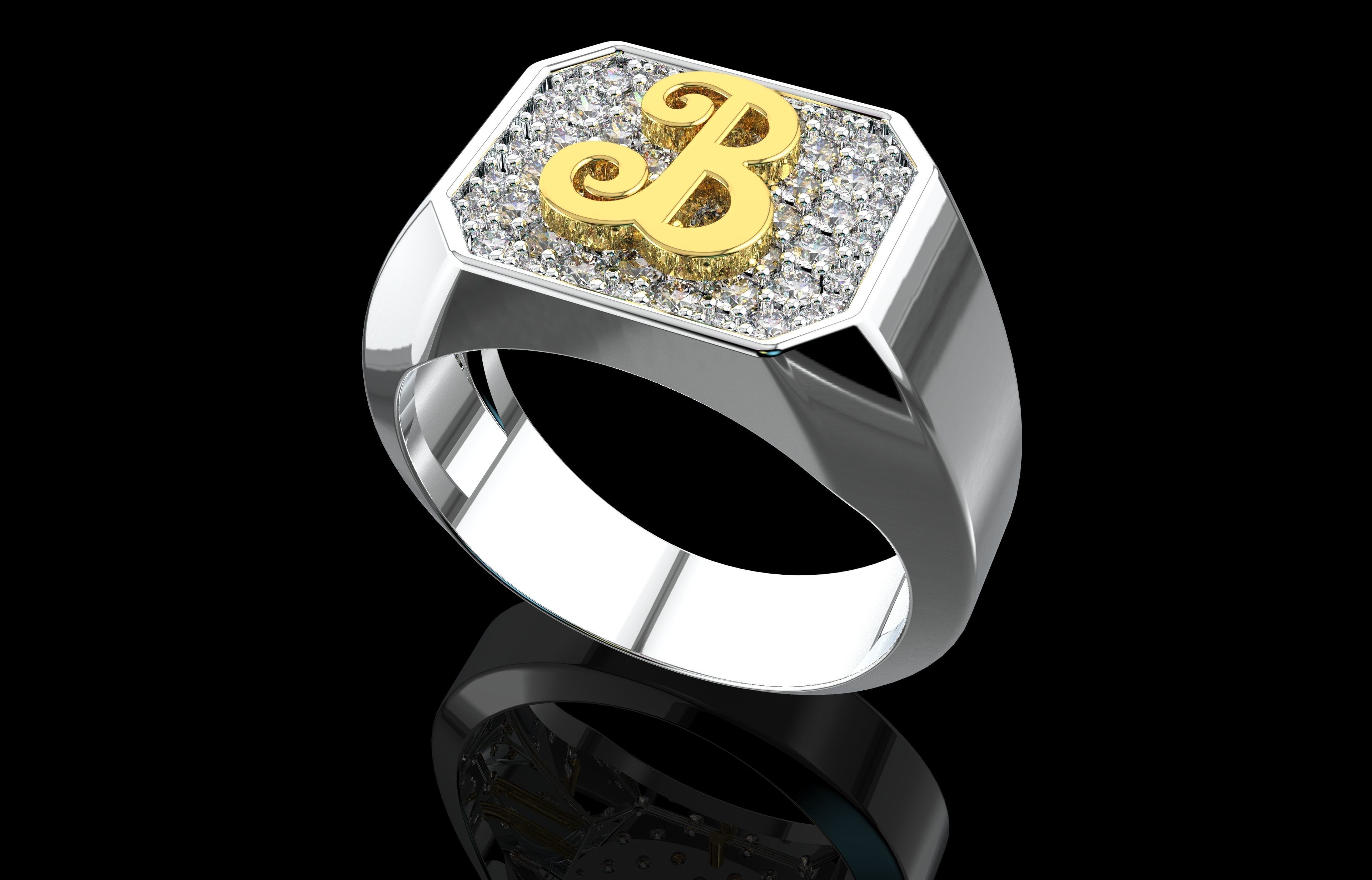 Ring Number 24 3D print model_18