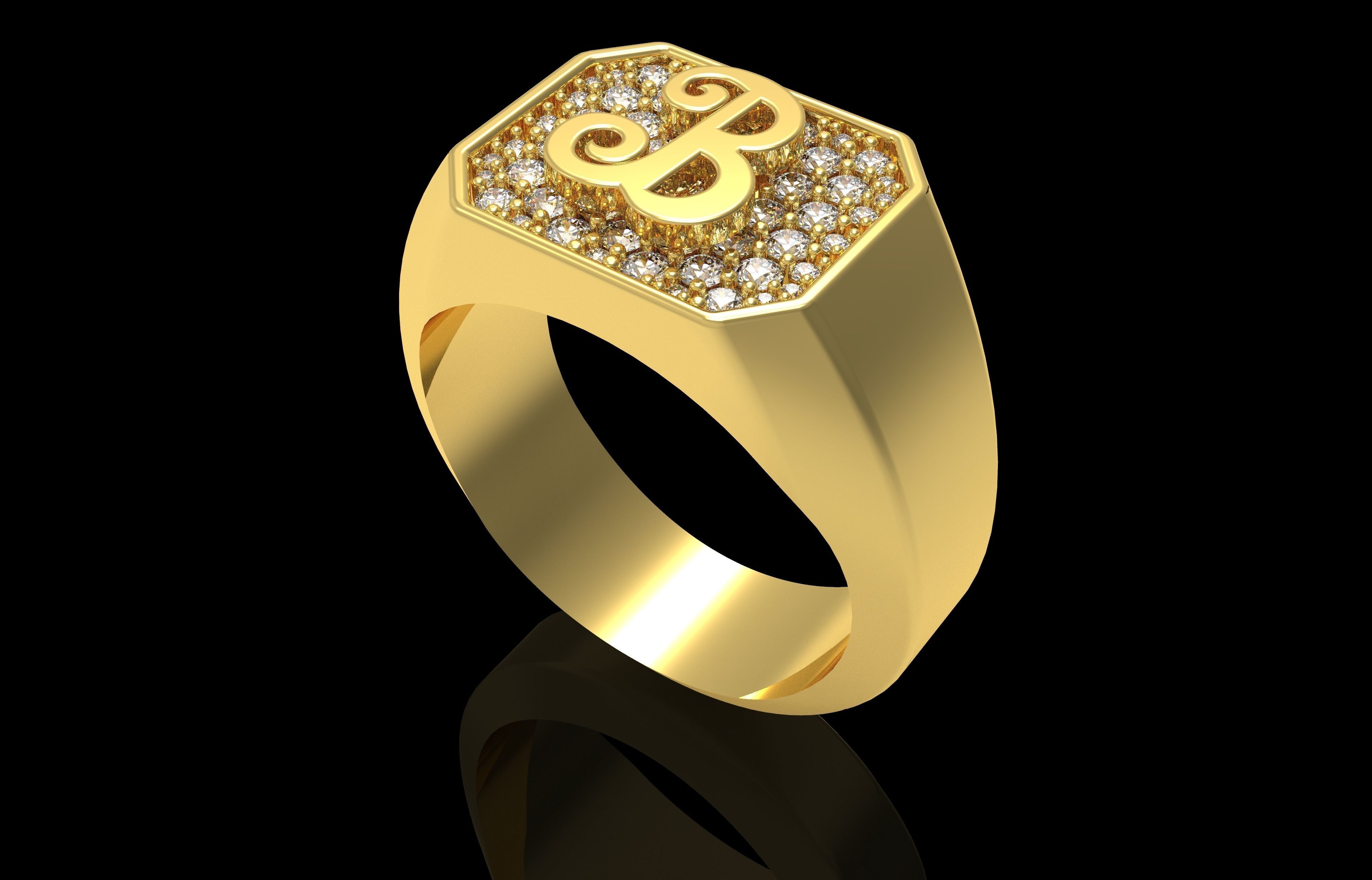 Ring Number 24 3D print model_35