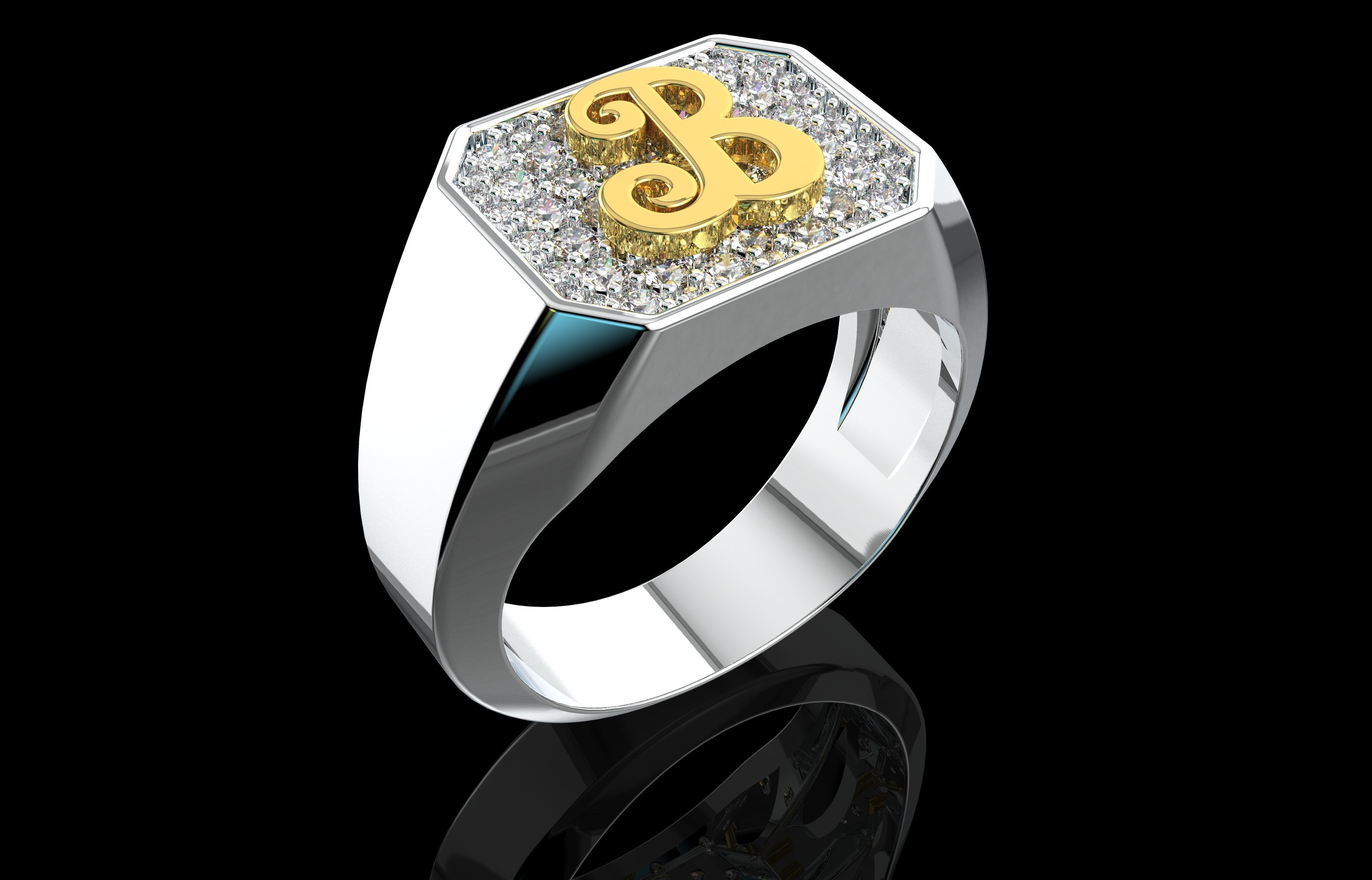Ring Number 24 3D print model_21
