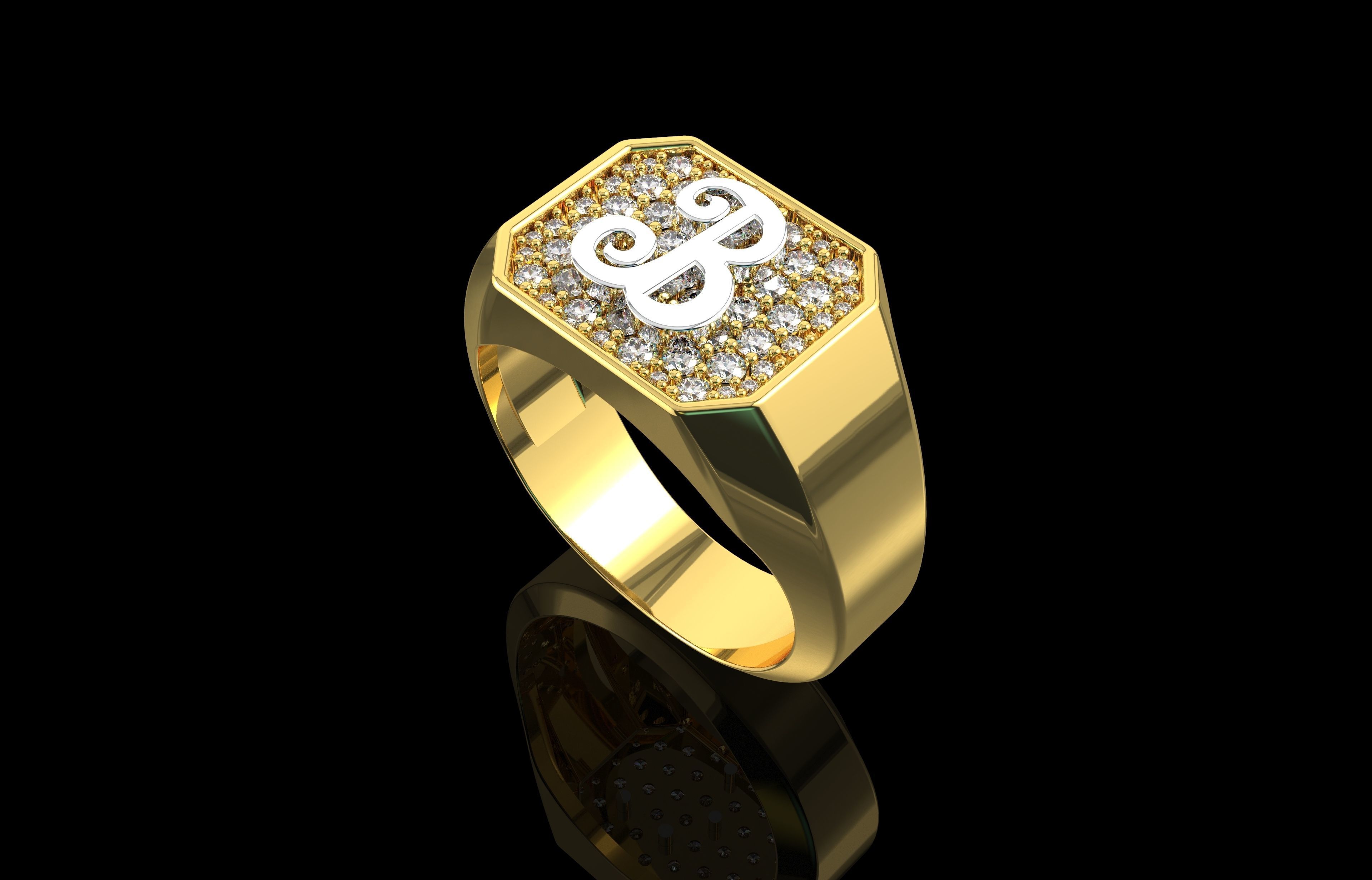 Ring Number 24 3D print model_7