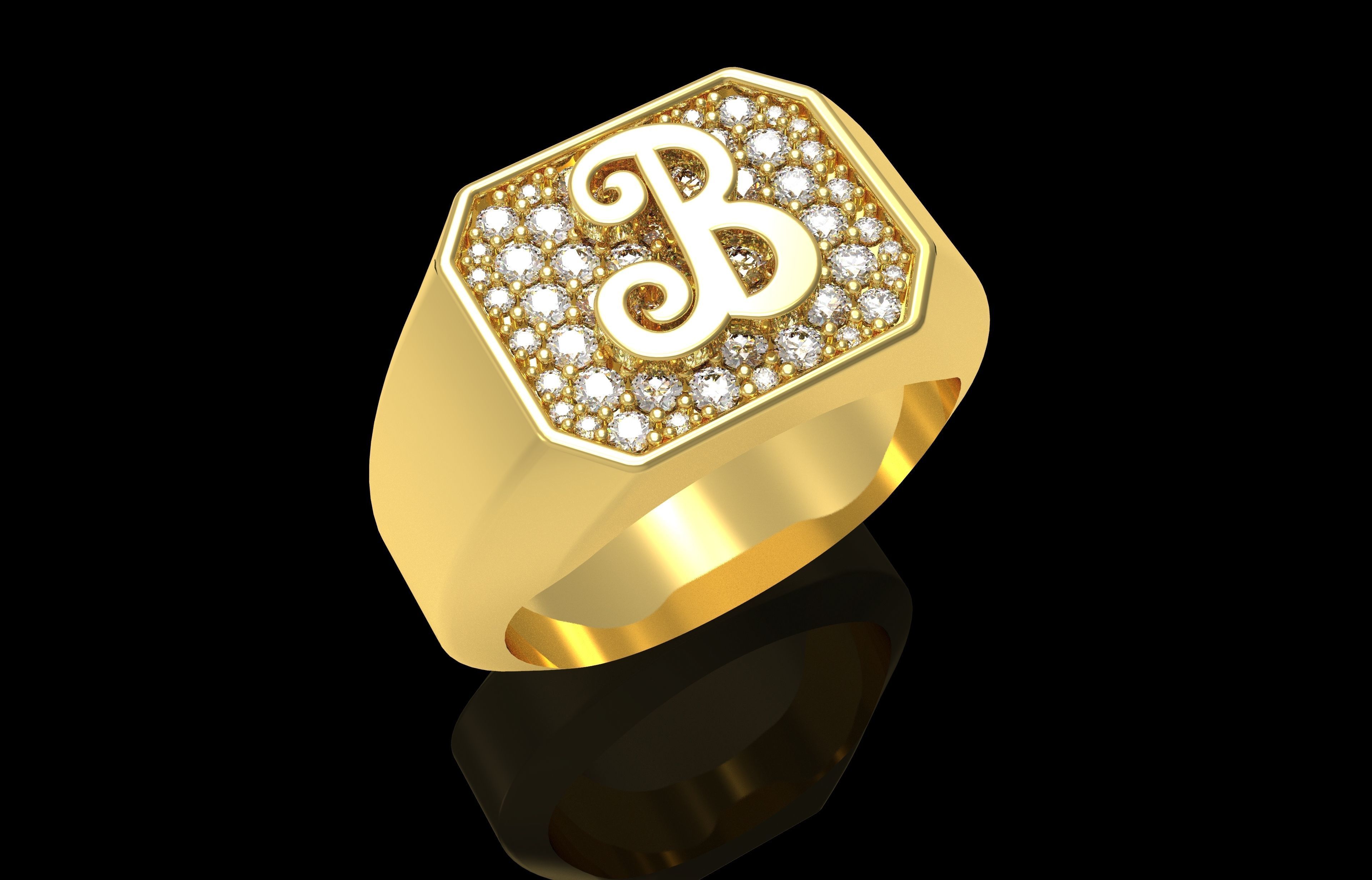 Ring Number 24 3D print model_33