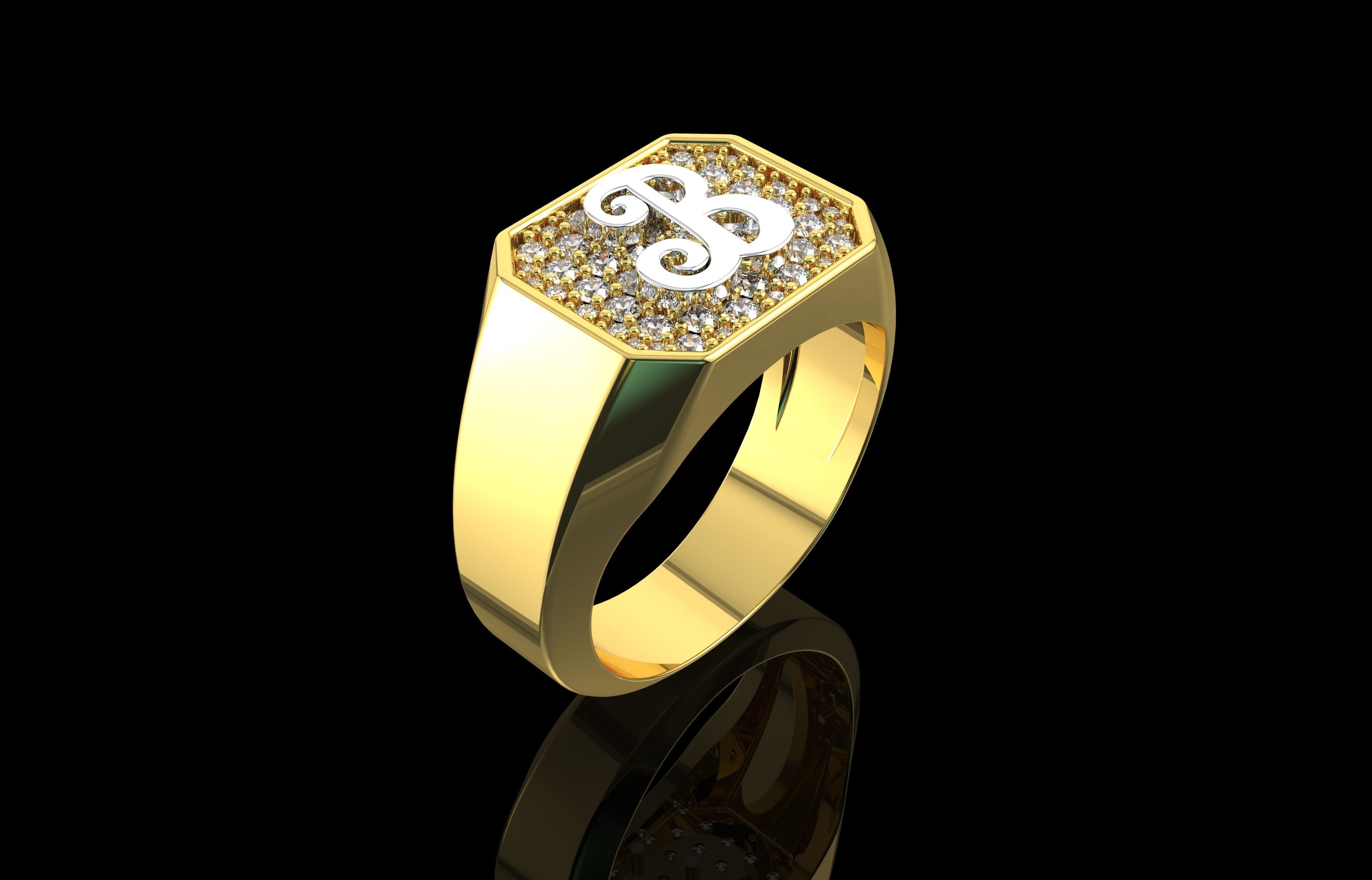 Ring Number 24 3D print model_11