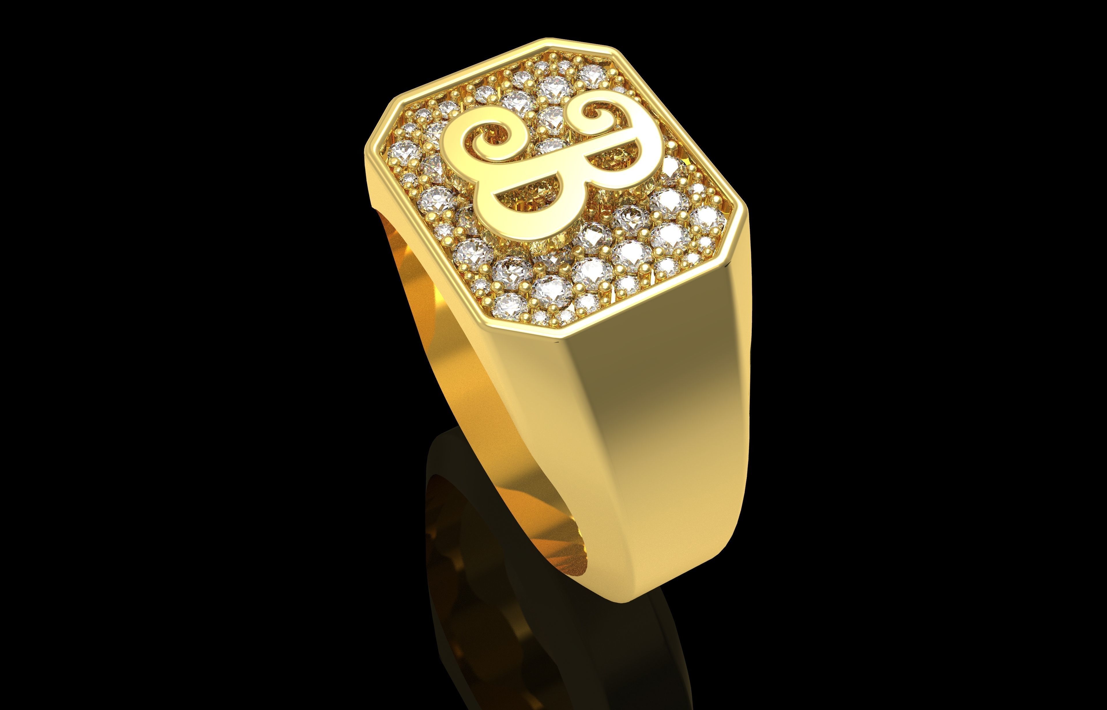 Ring Number 24 3D print model_34