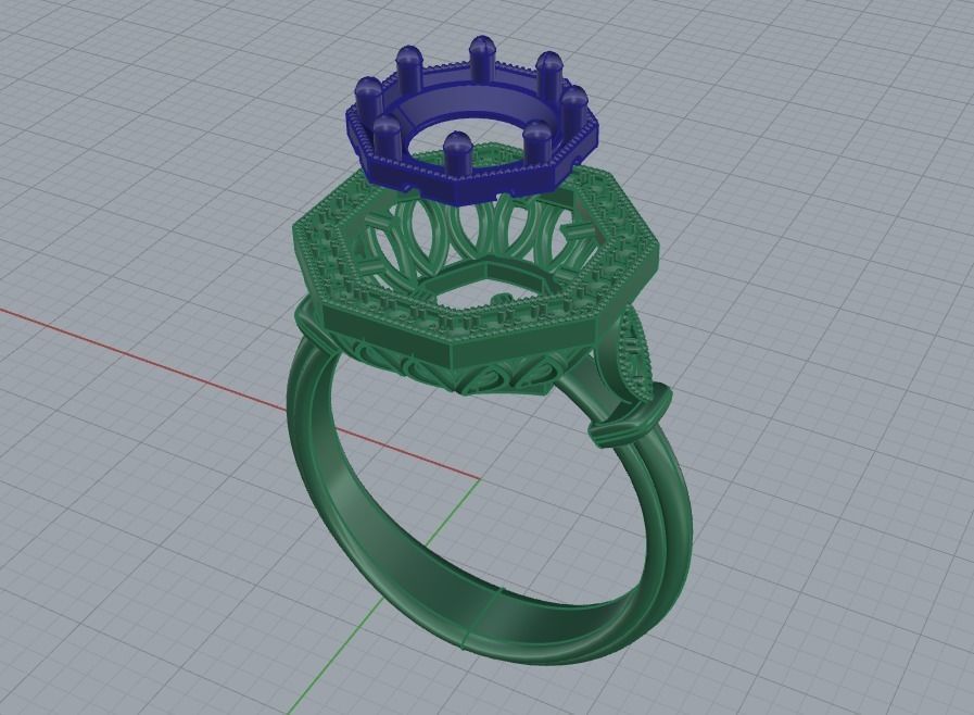 Women Rings 015 3D print model_41