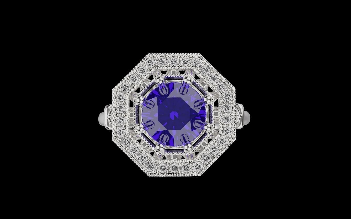 Women Rings 015 3D print model_14