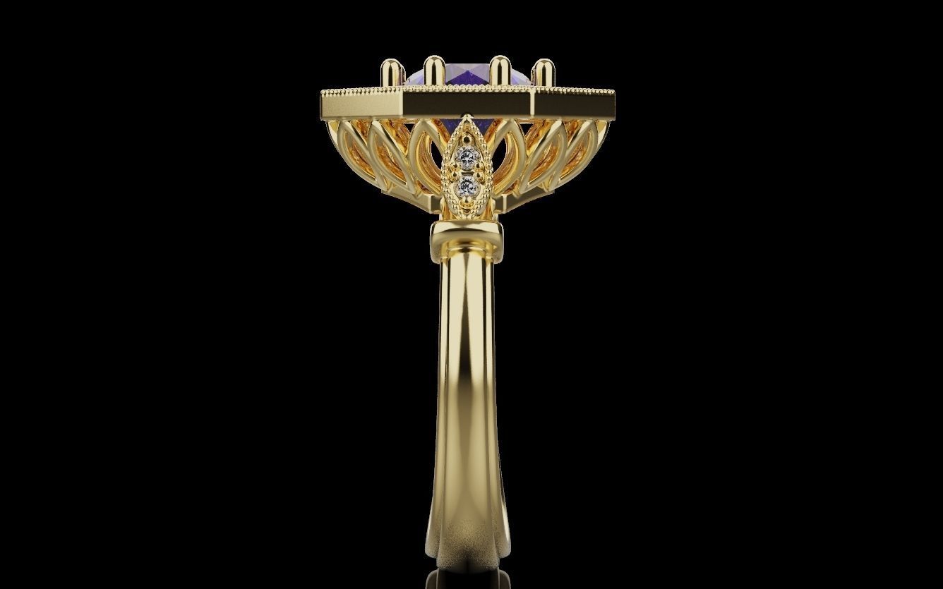 Women Rings 015 3D print model_29