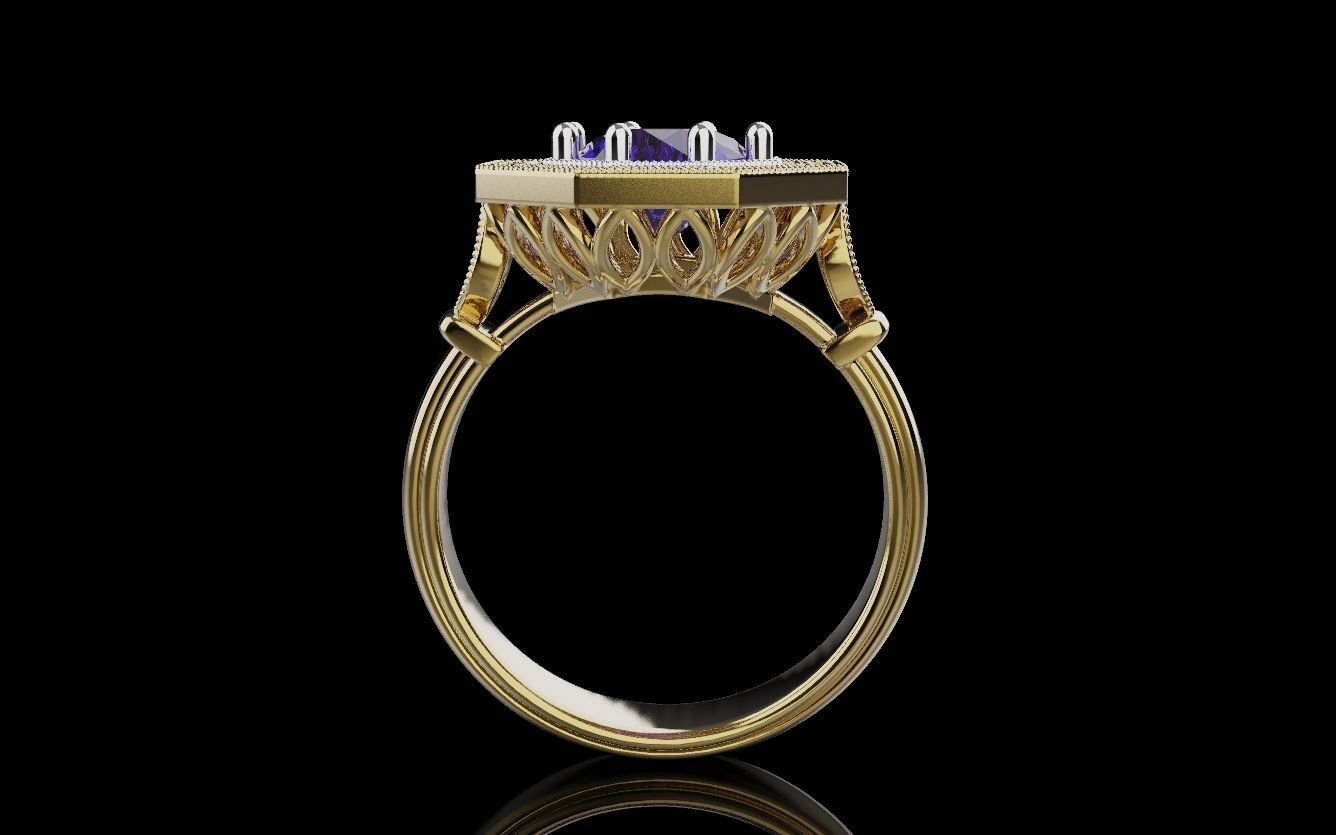 Women Rings 015 3D print model_25