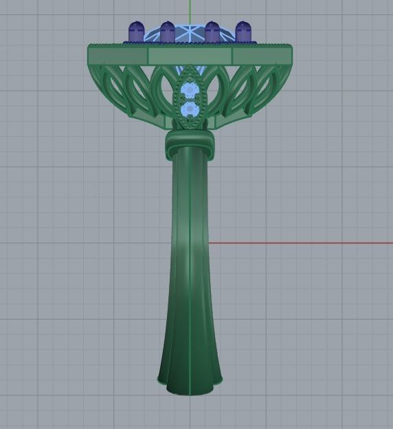 Women Rings 015 3D print model_37