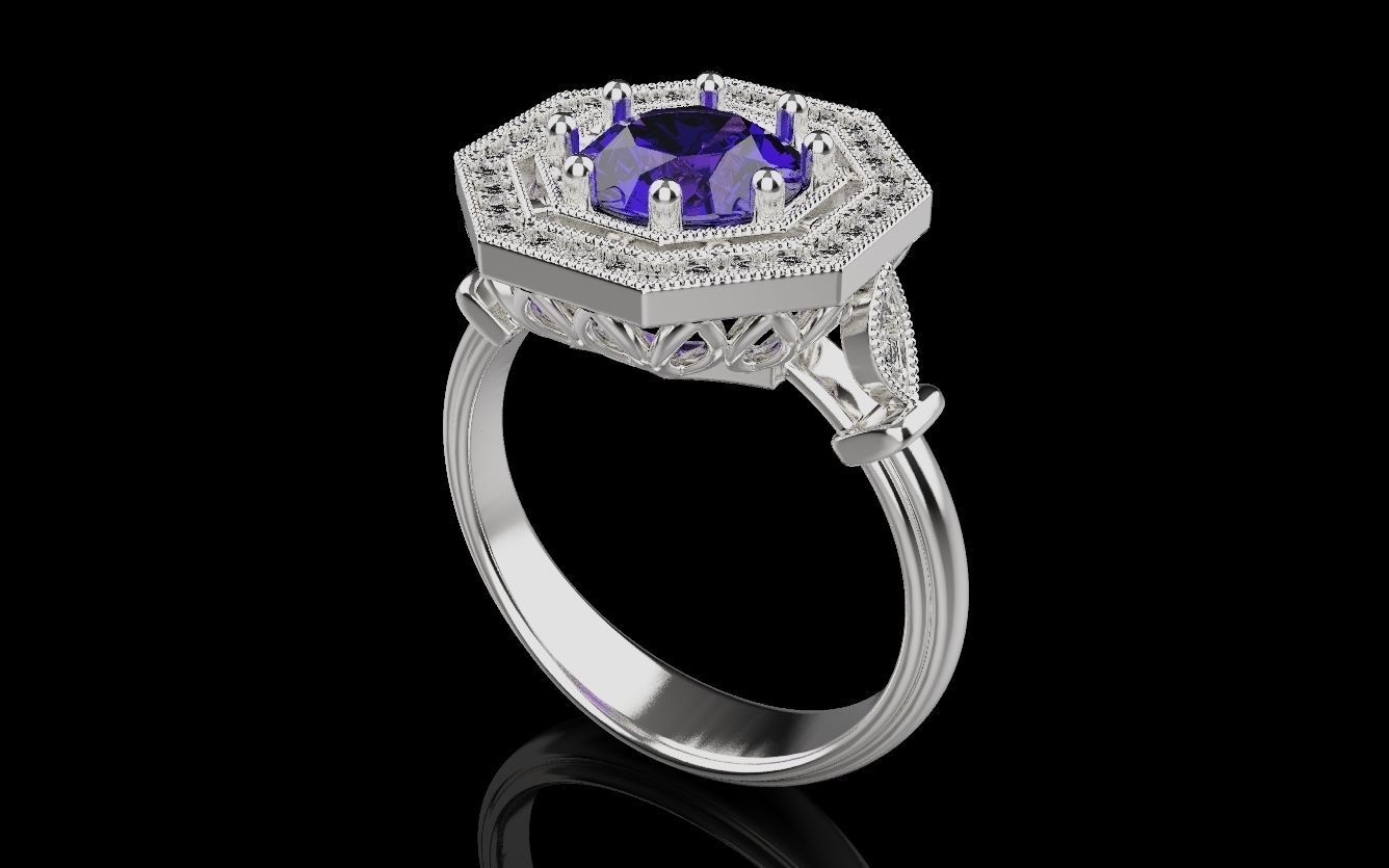 Women Rings 015 3D print model_15
