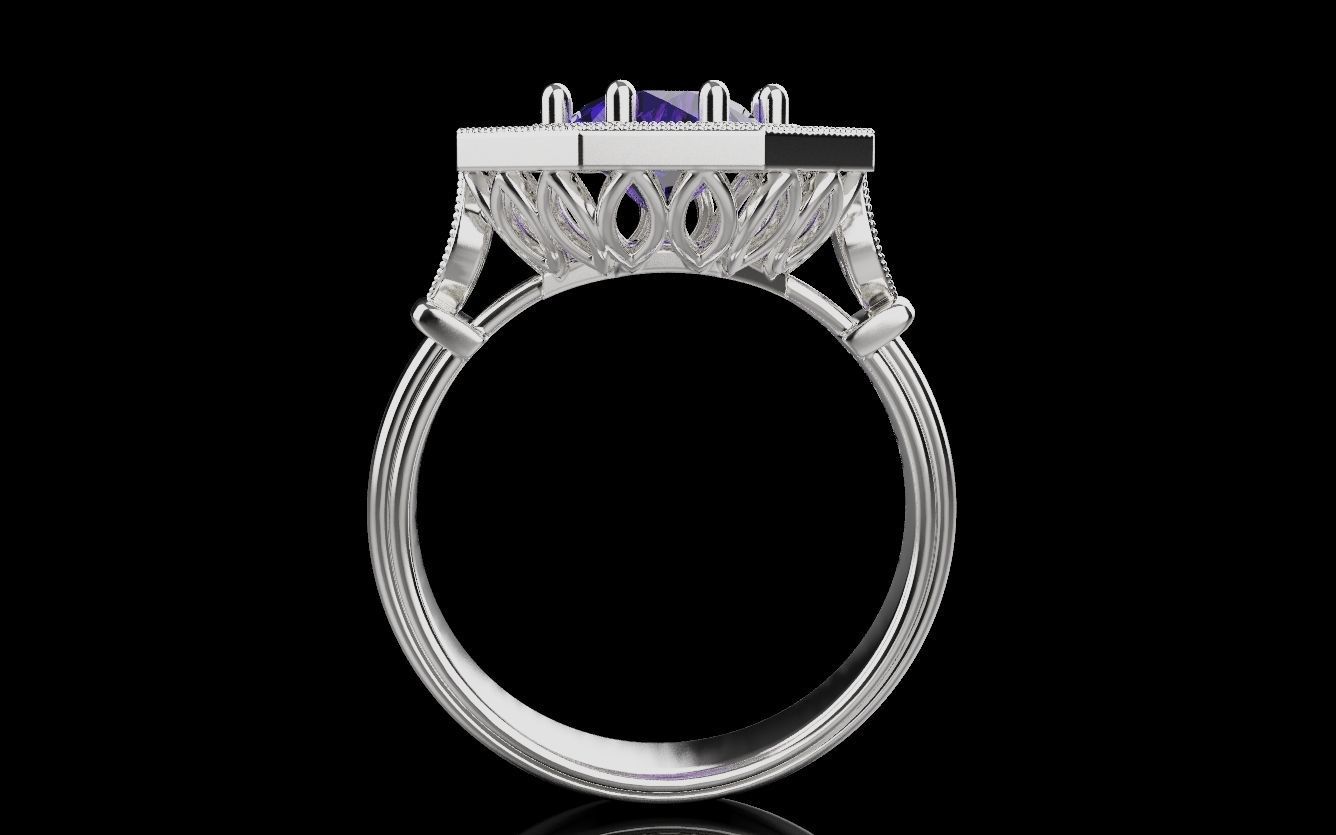 Women Rings 015 3D print model_17