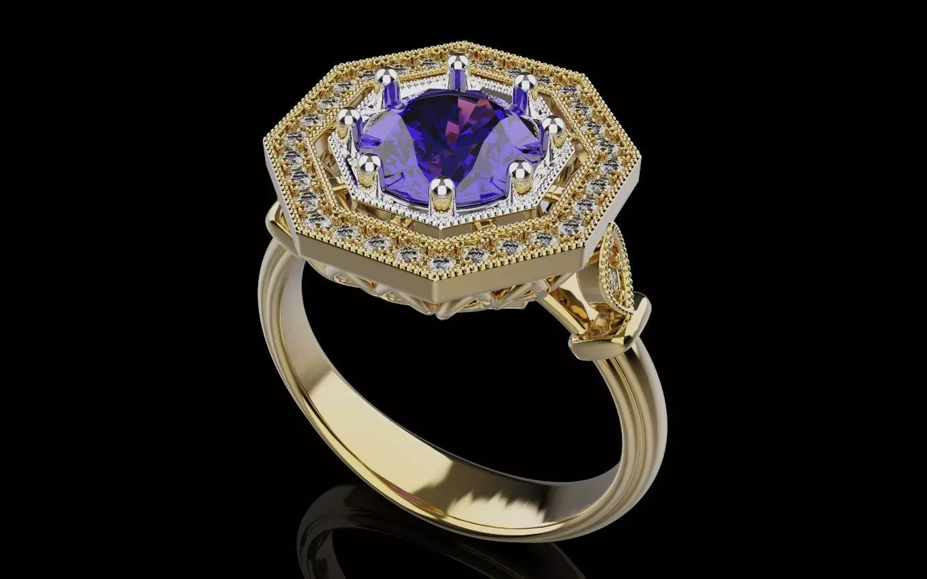 Women Rings 015 3D print model_0