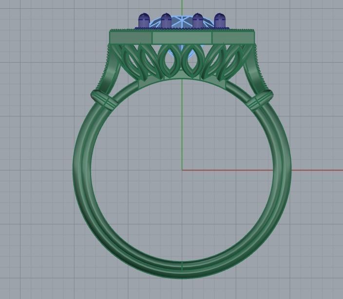 Women Rings 015 3D print model_36