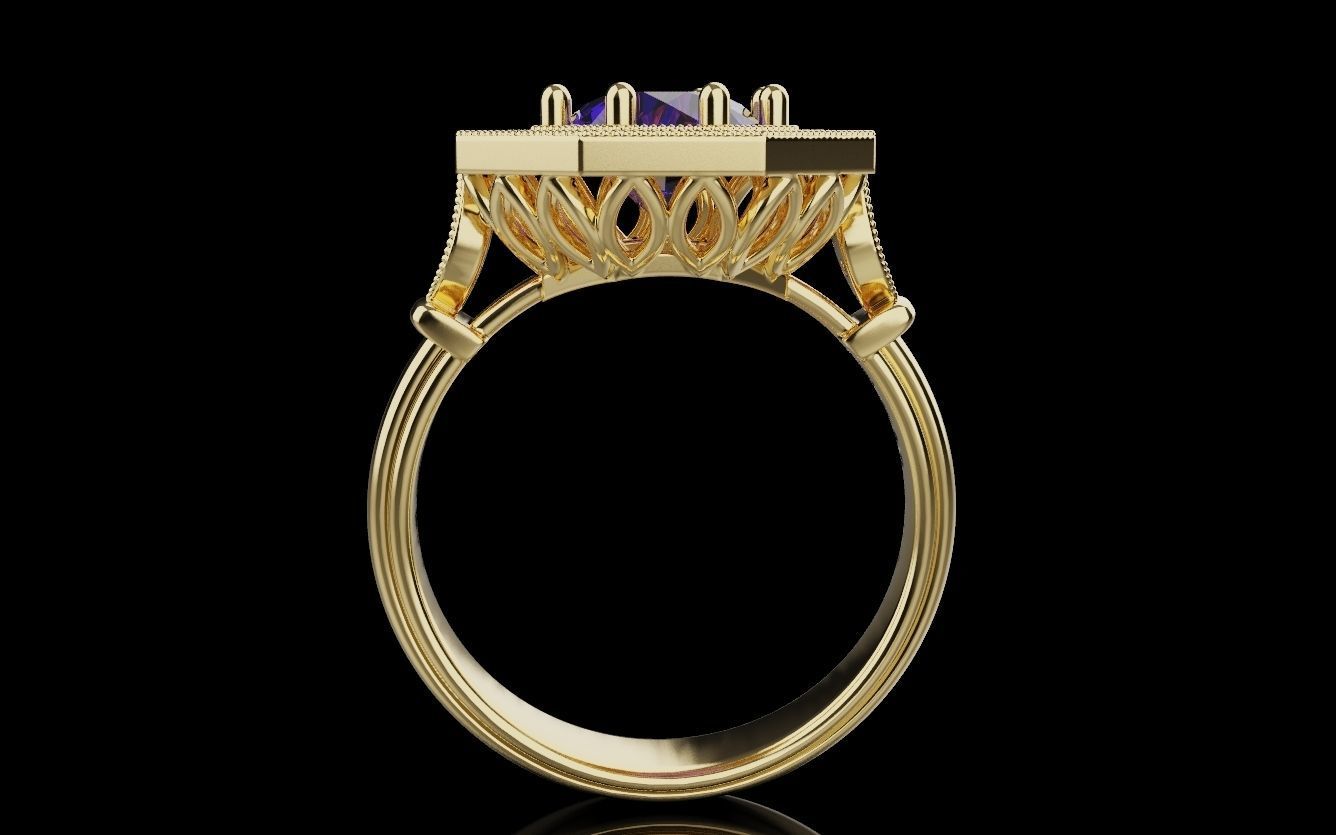 Women Rings 015 3D print model_22