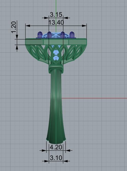 Women Rings 015 3D print model_47