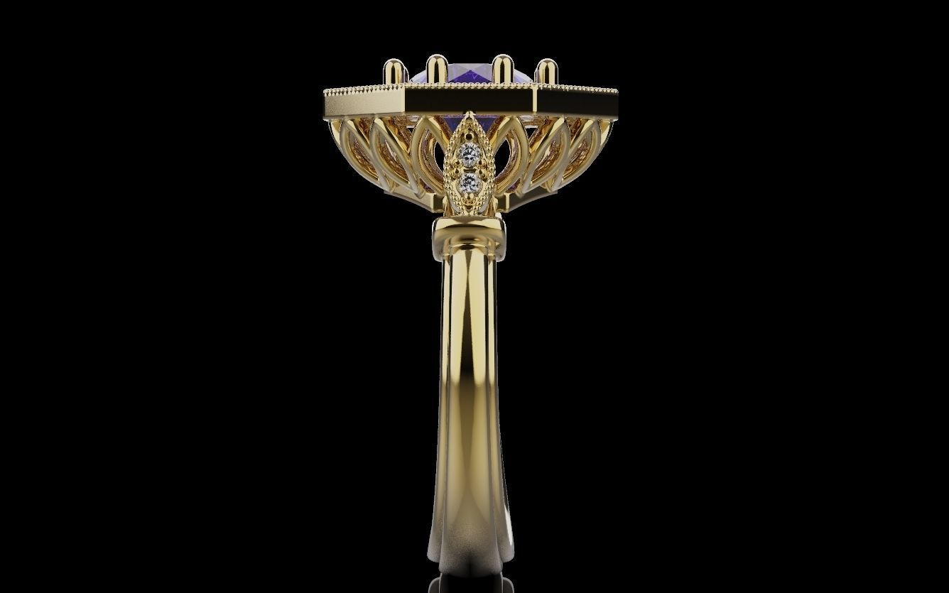 Women Rings 015 3D print model_19