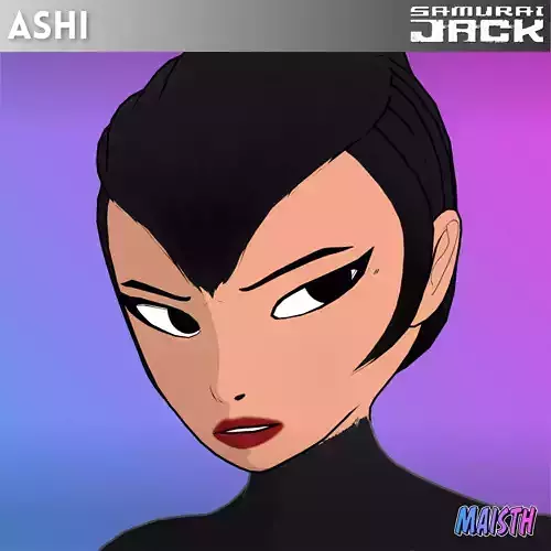 Ashi - Samurai Jack - 3D Model - Rigged 3D model