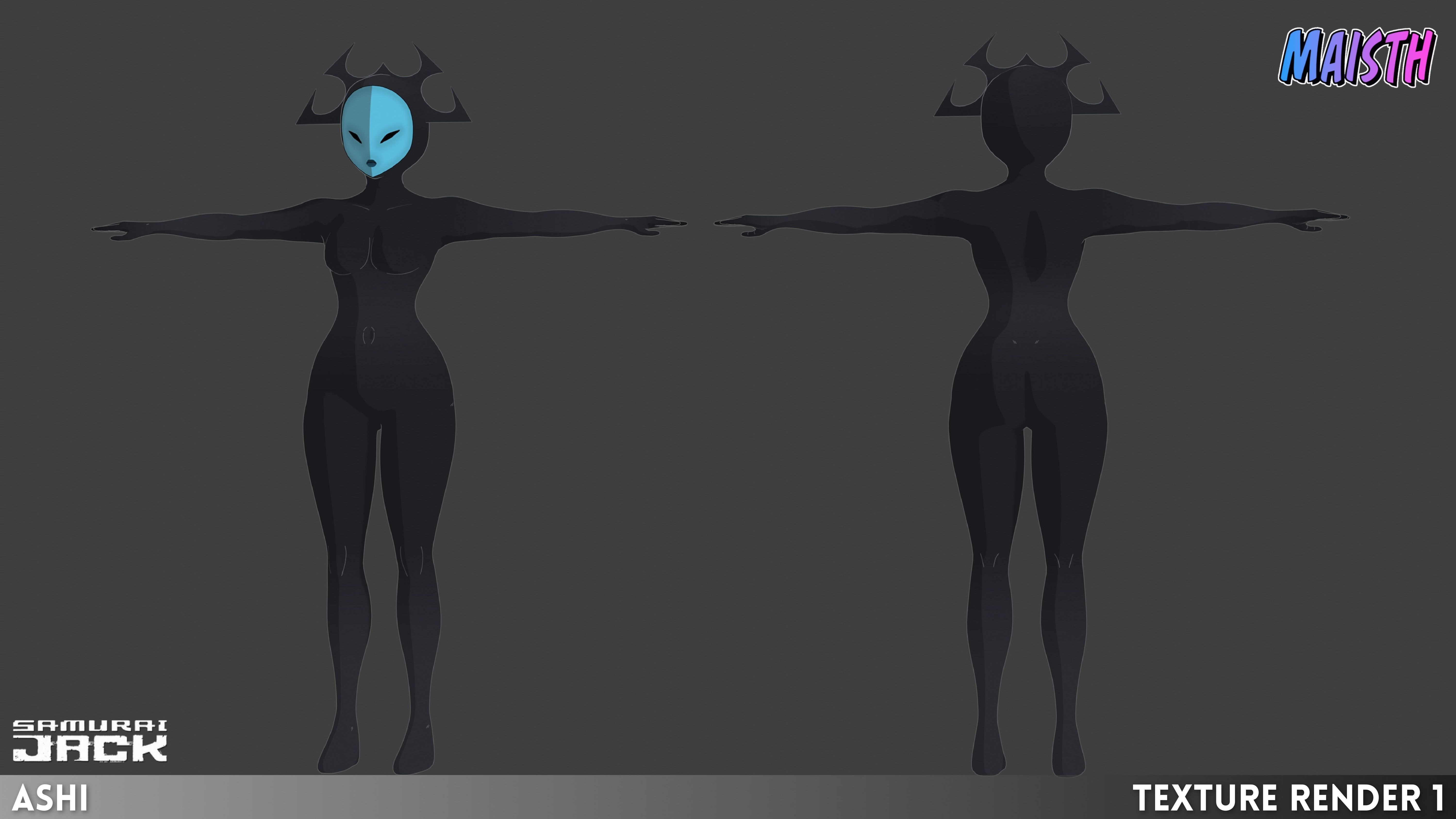 Ashi - Samurai Jack - 3D Model - Rigged 3D model_8