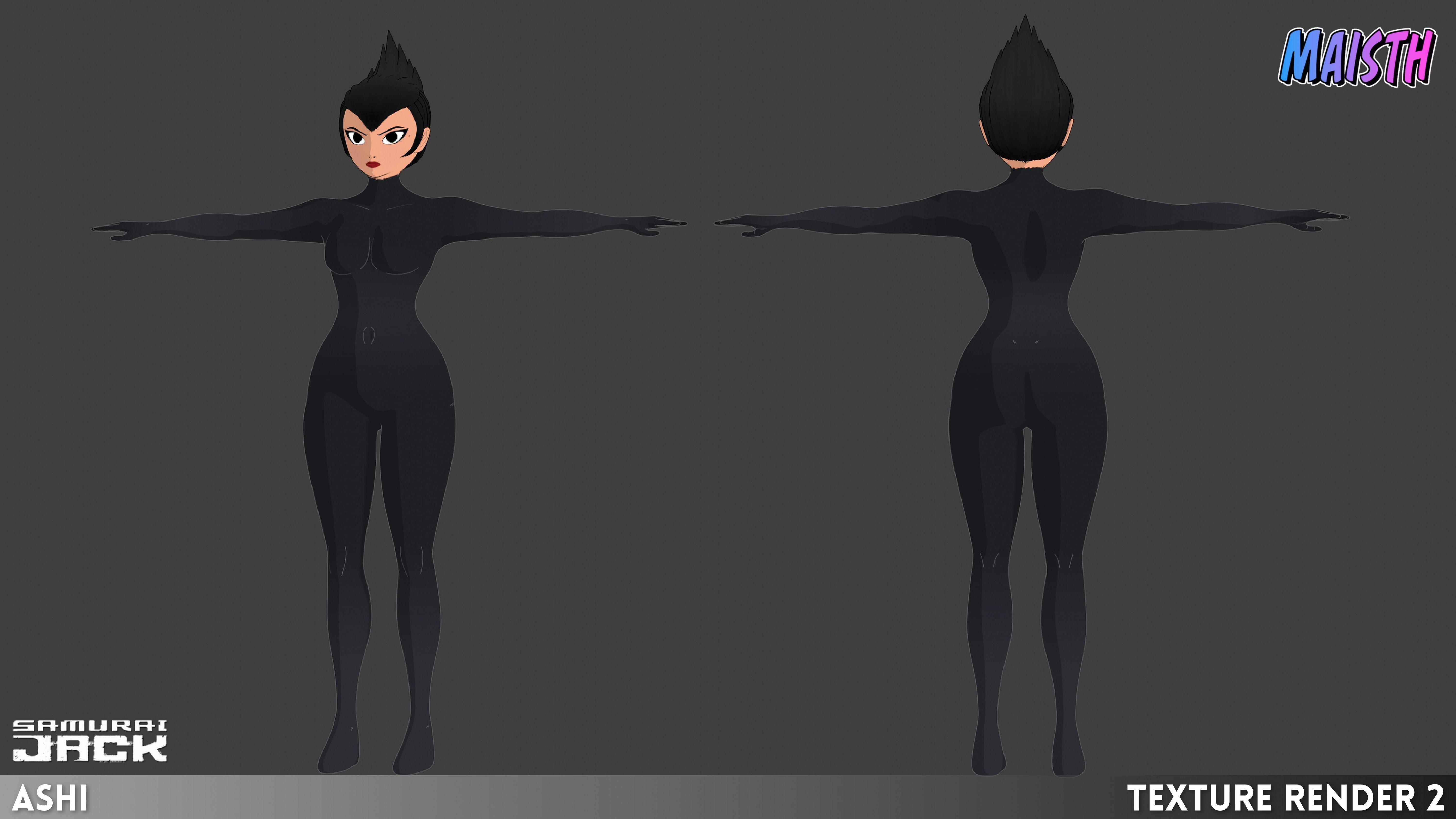 Ashi - Samurai Jack - 3D Model - Rigged 3D model_9