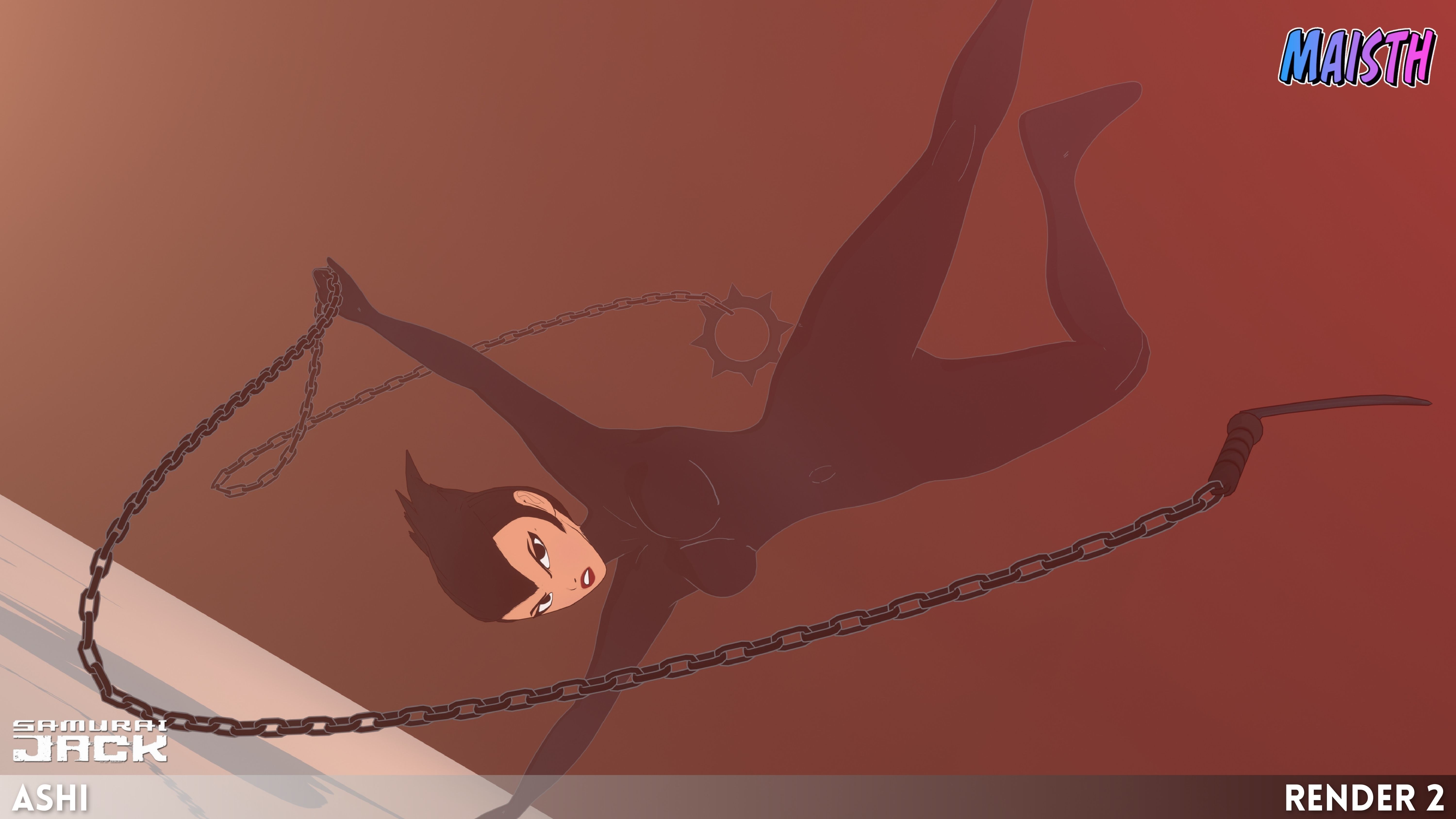 Ashi - Samurai Jack - 3D Model - Rigged 3D model_4