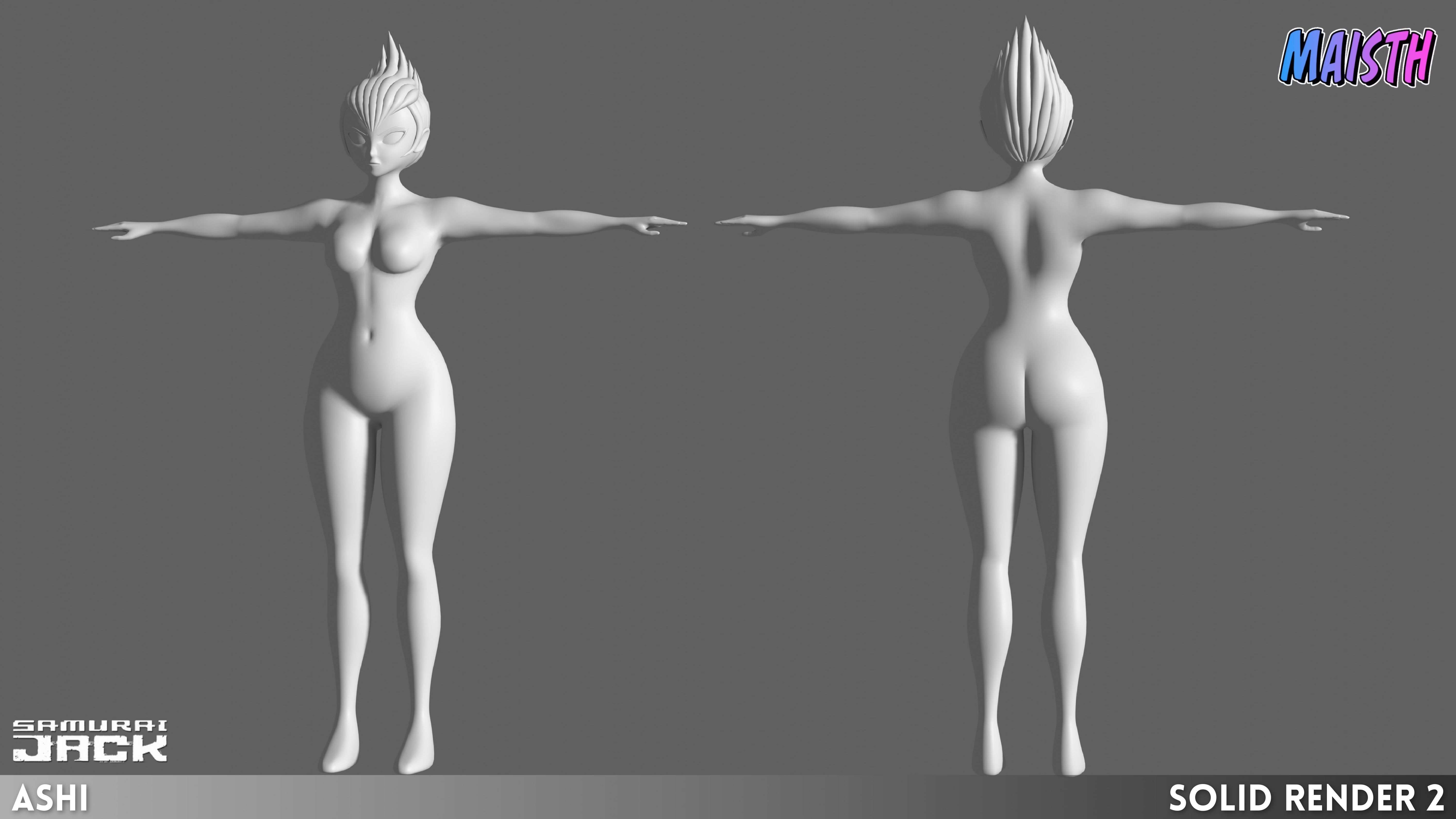 Ashi - Samurai Jack - 3D Model - Rigged 3D model_11