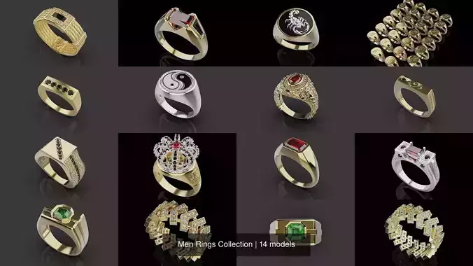 Men Rings Collection 