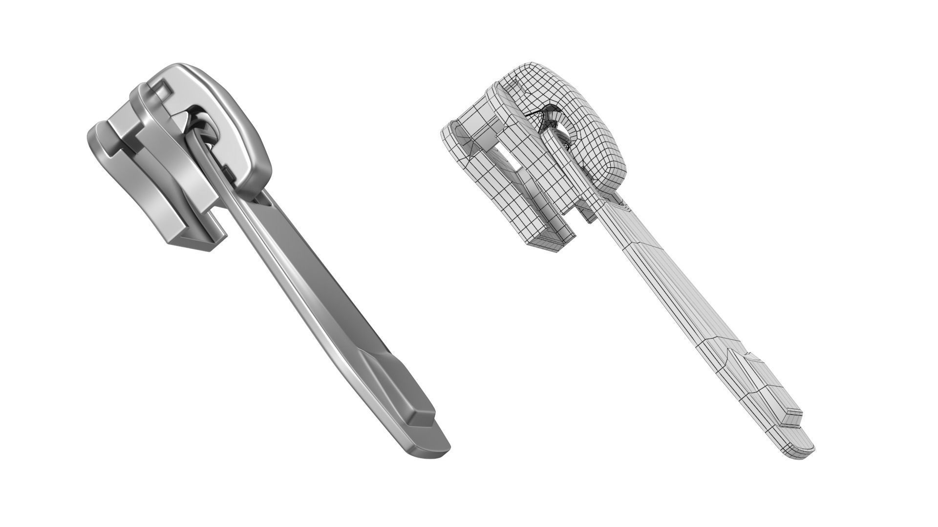 Zipper Slider 02 3D model_3