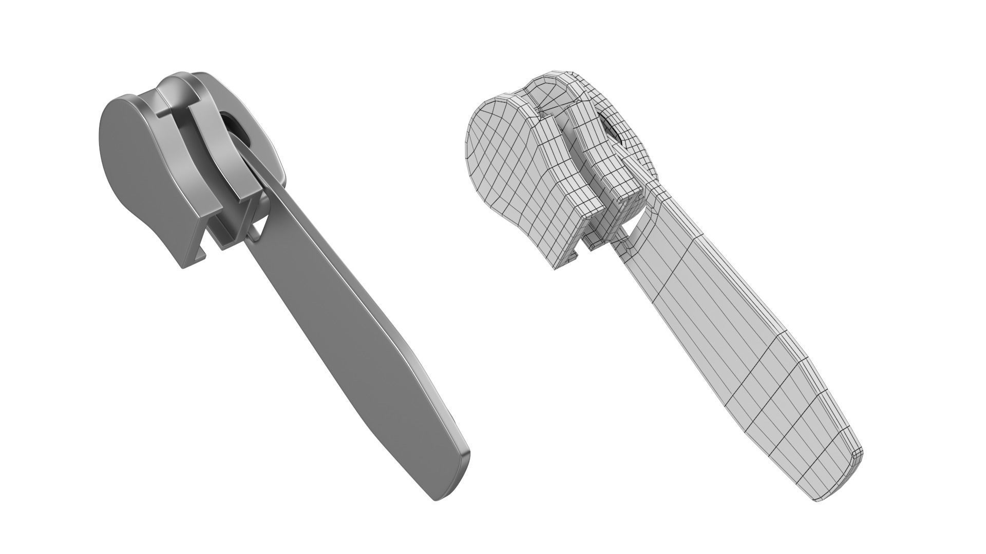 Zipper Slider 02 3D model_4