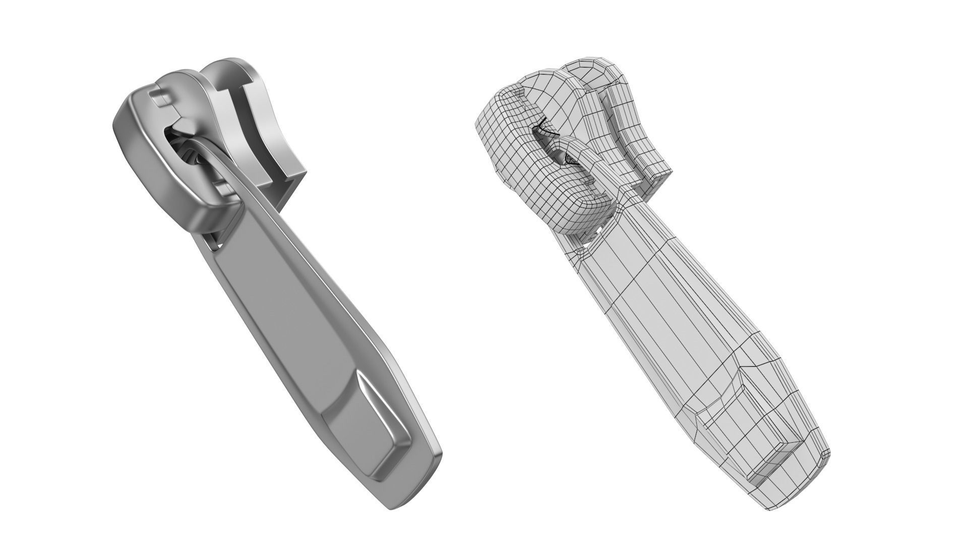 Zipper Slider 02 3D model_9