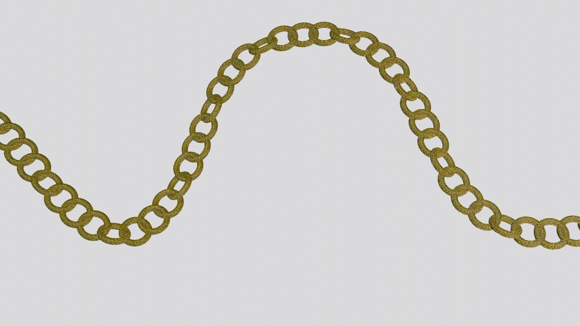 customizable Metal Chain Low-poly 3D model_5