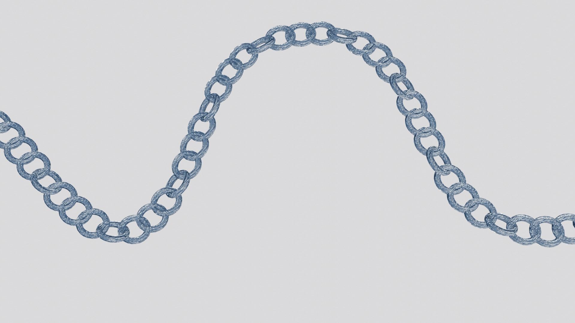 customizable Metal Chain Low-poly 3D model_2