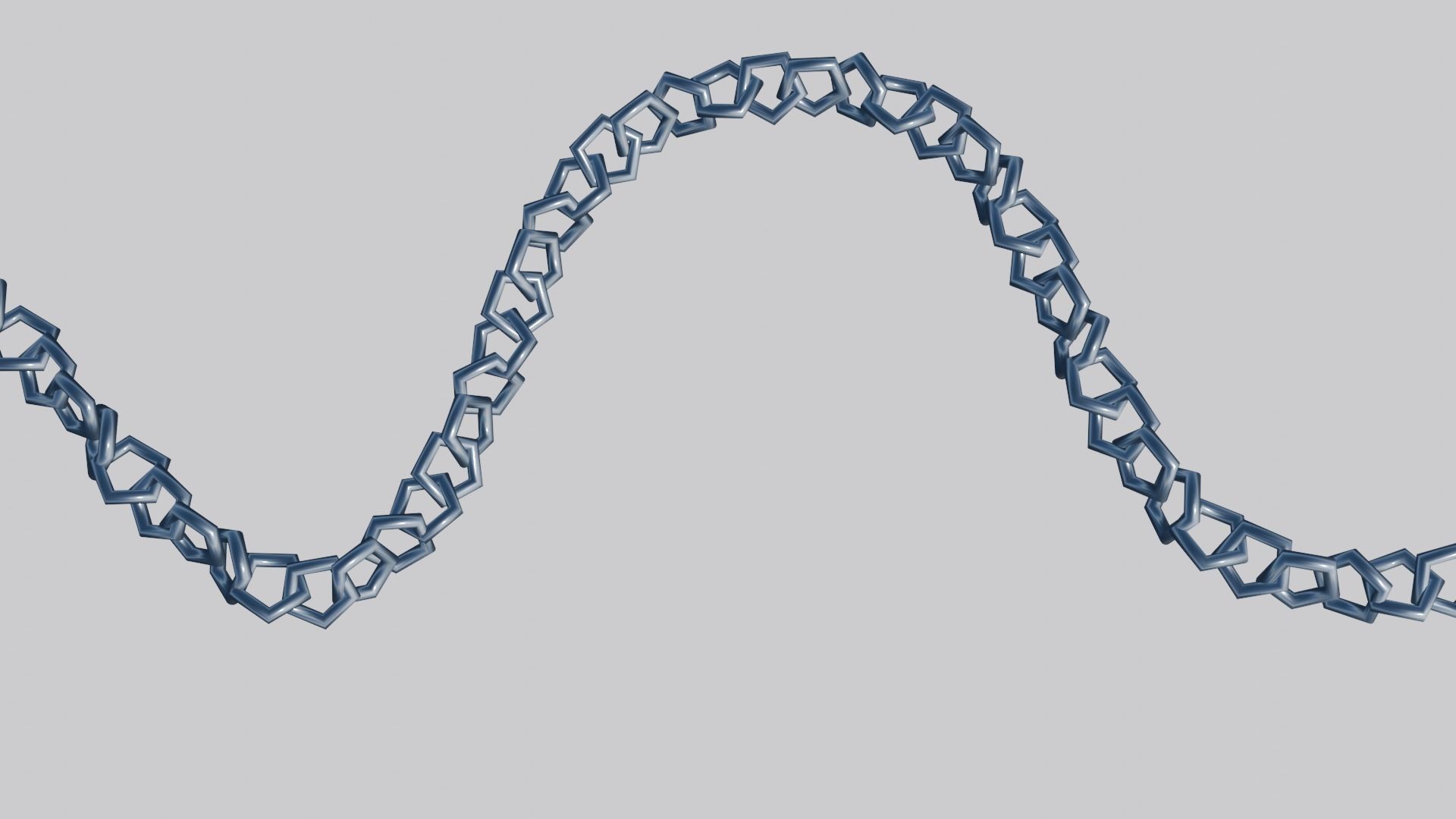 customizable Metal Chain Low-poly 3D model_1