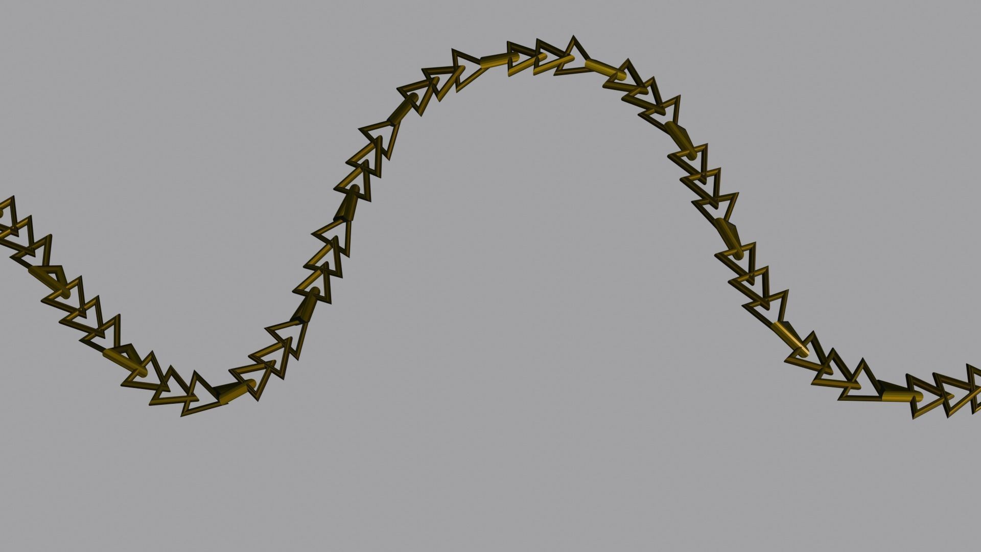 customizable Metal Chain Low-poly 3D model_4