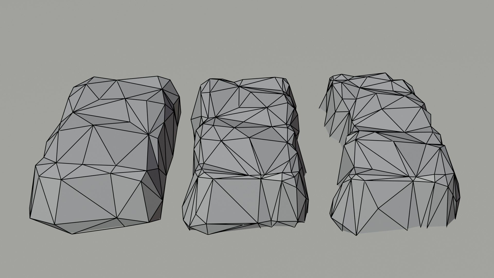 Cartoon fantasy ingots Polygonal Style Low-poly 3D model_10