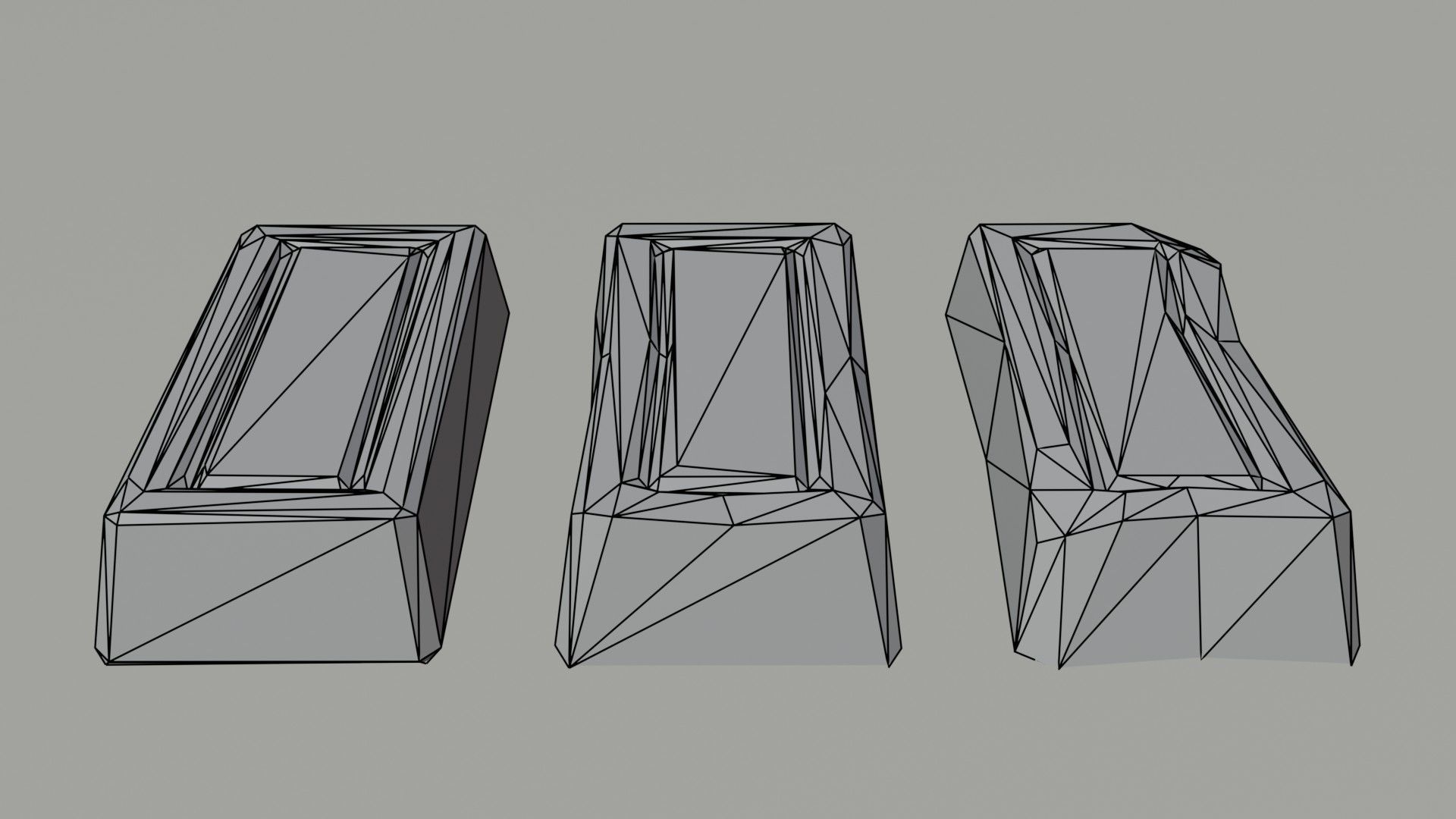 Cartoon fantasy ingots Polygonal Style Low-poly 3D model_7