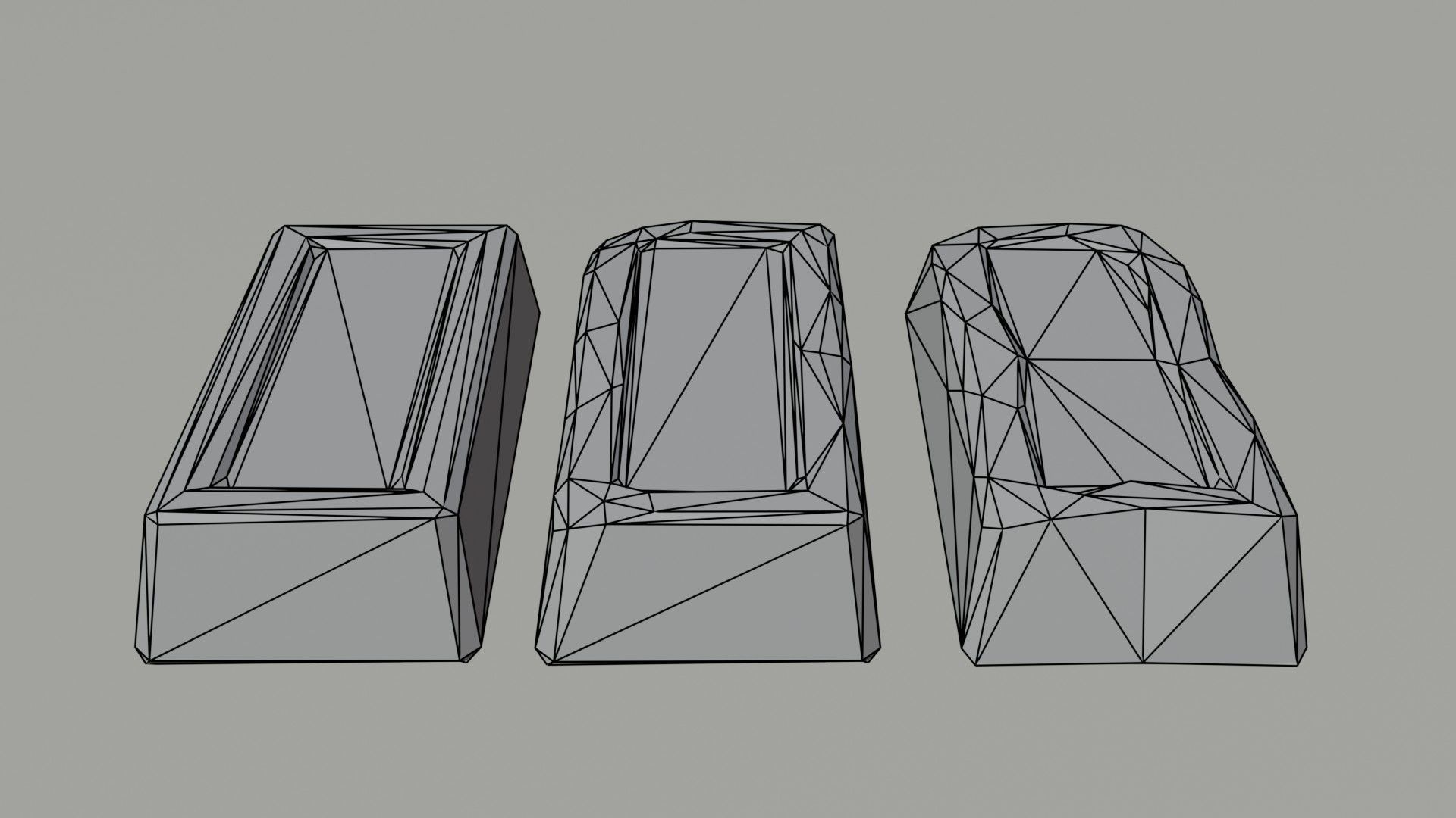 Cartoon fantasy ingots Polygonal Style Low-poly 3D model_8