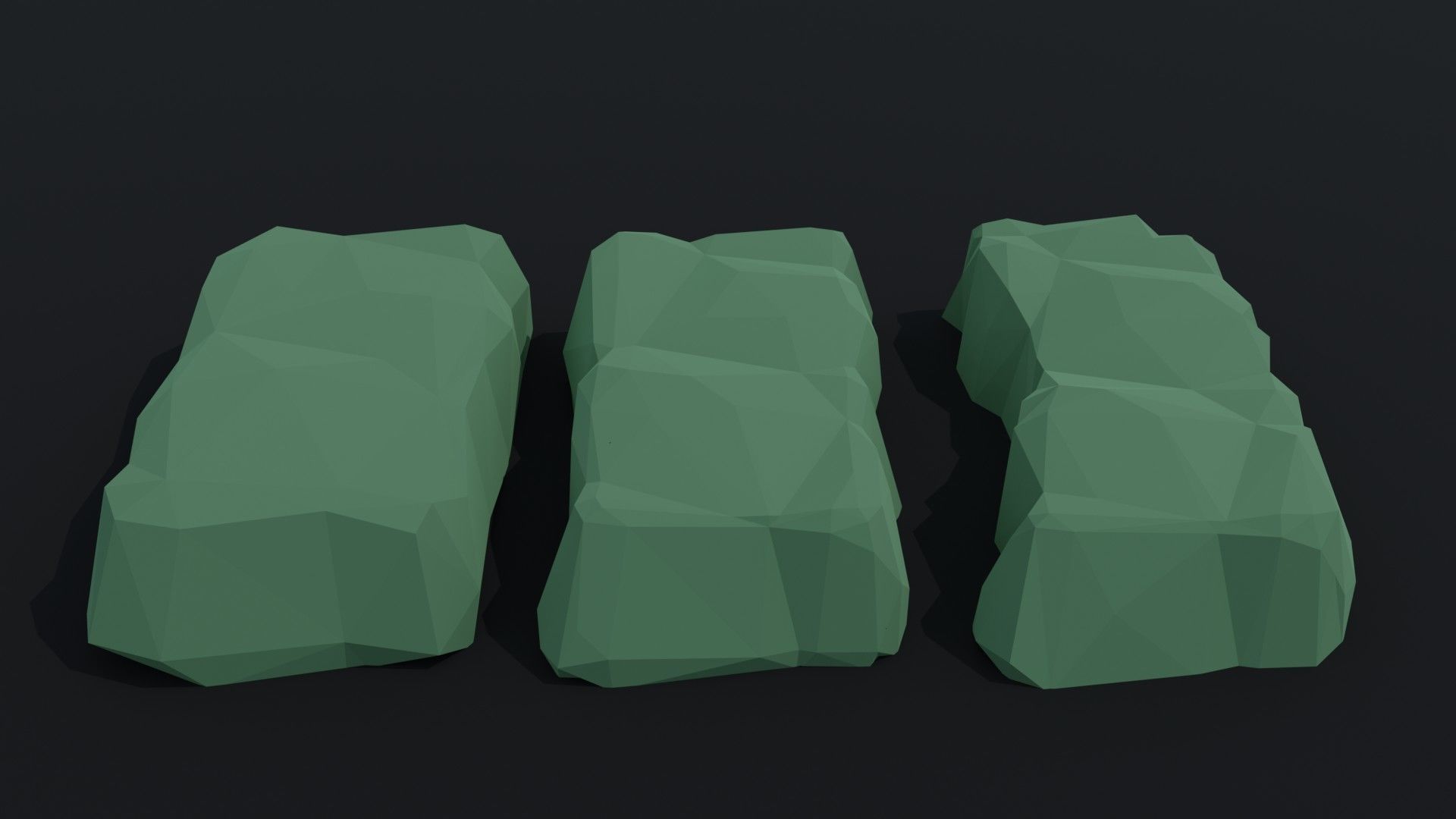 Cartoon fantasy ingots Polygonal Style Low-poly 3D model_5