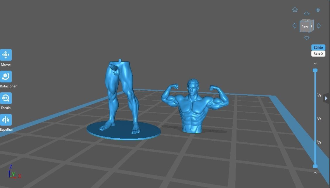 Muscular bodybuilder 3D print model_4