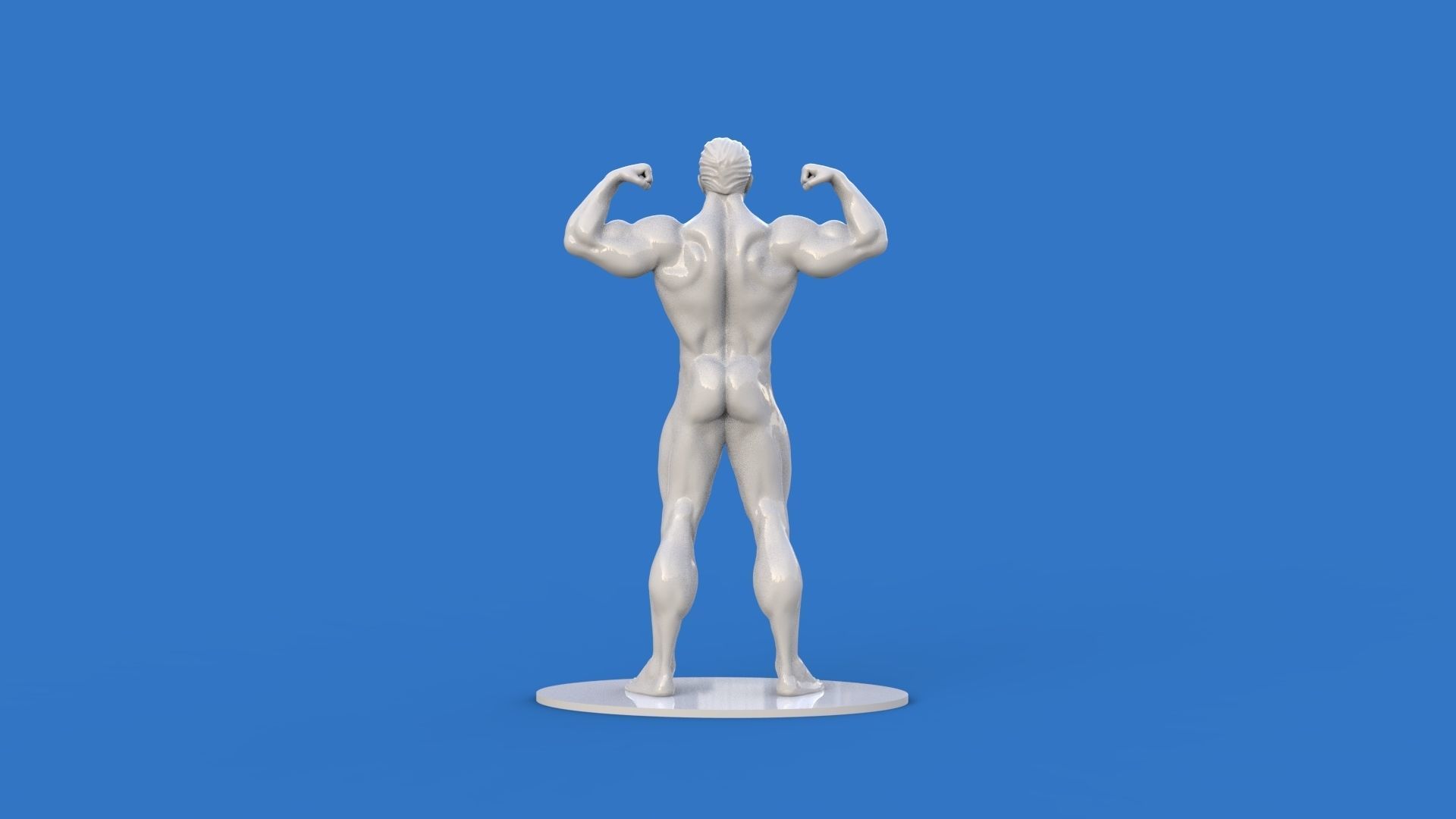 Muscular bodybuilder 3D print model_2