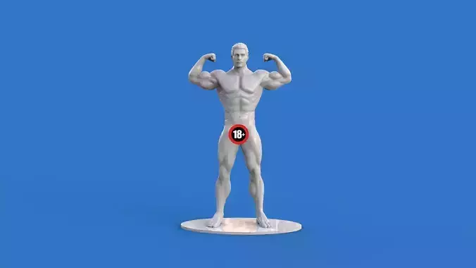 Muscular bodybuilder