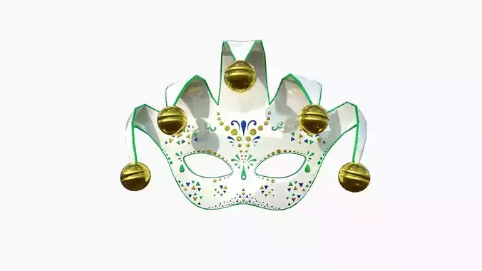 Carnival Mask H03 Brazilian - Costume Character Design Low-poly 3D model