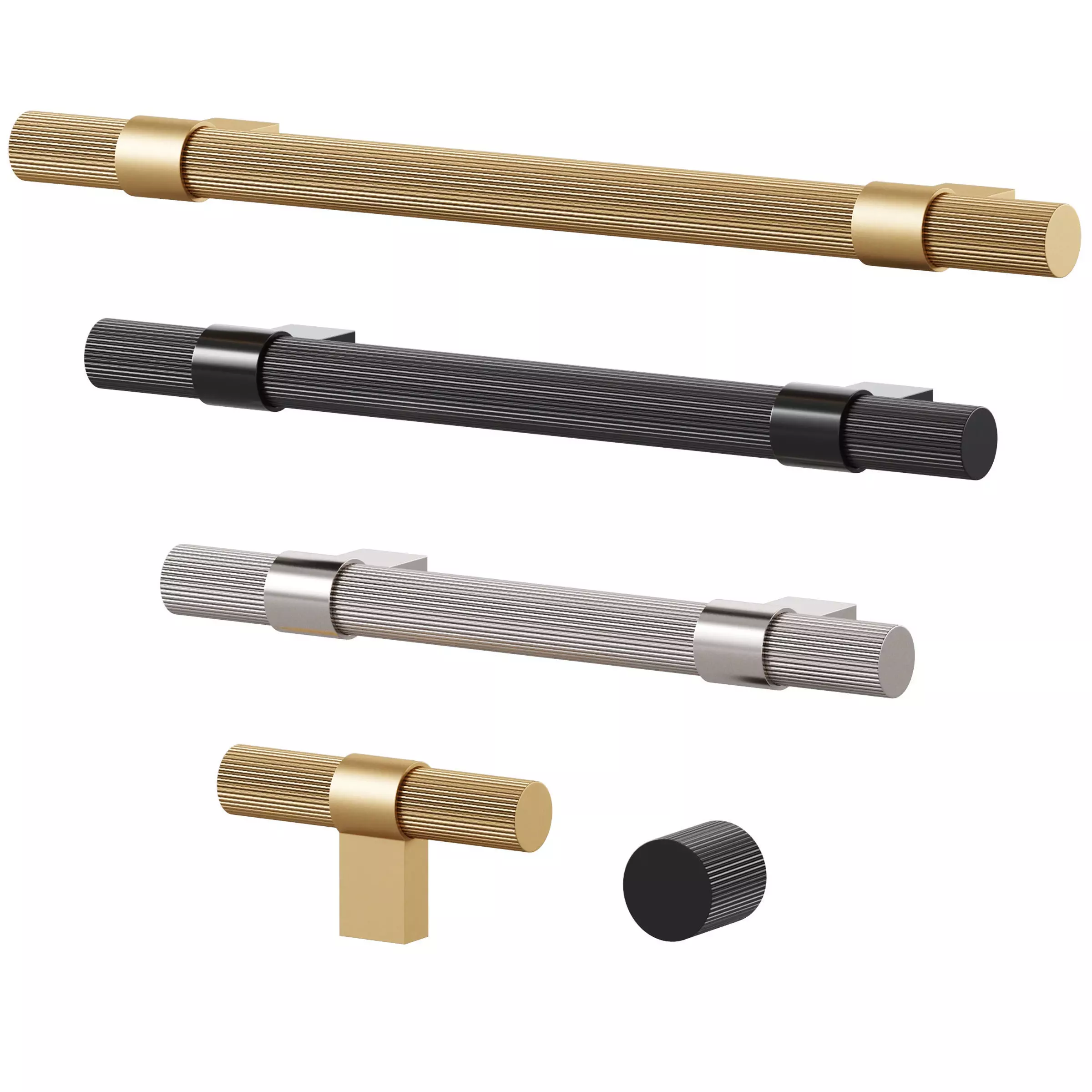 Furniture handles LEVVA by Meraki 3D model_0