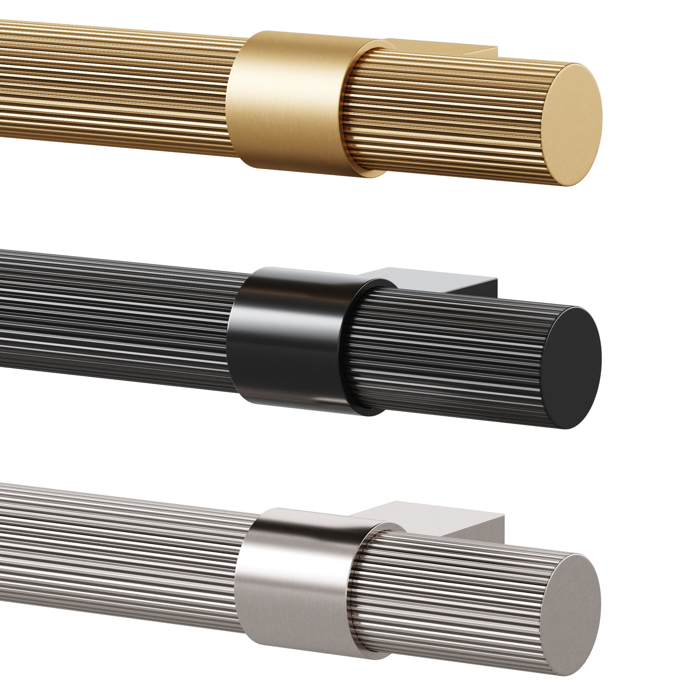 Furniture handles LEVVA by Meraki 3D model_1