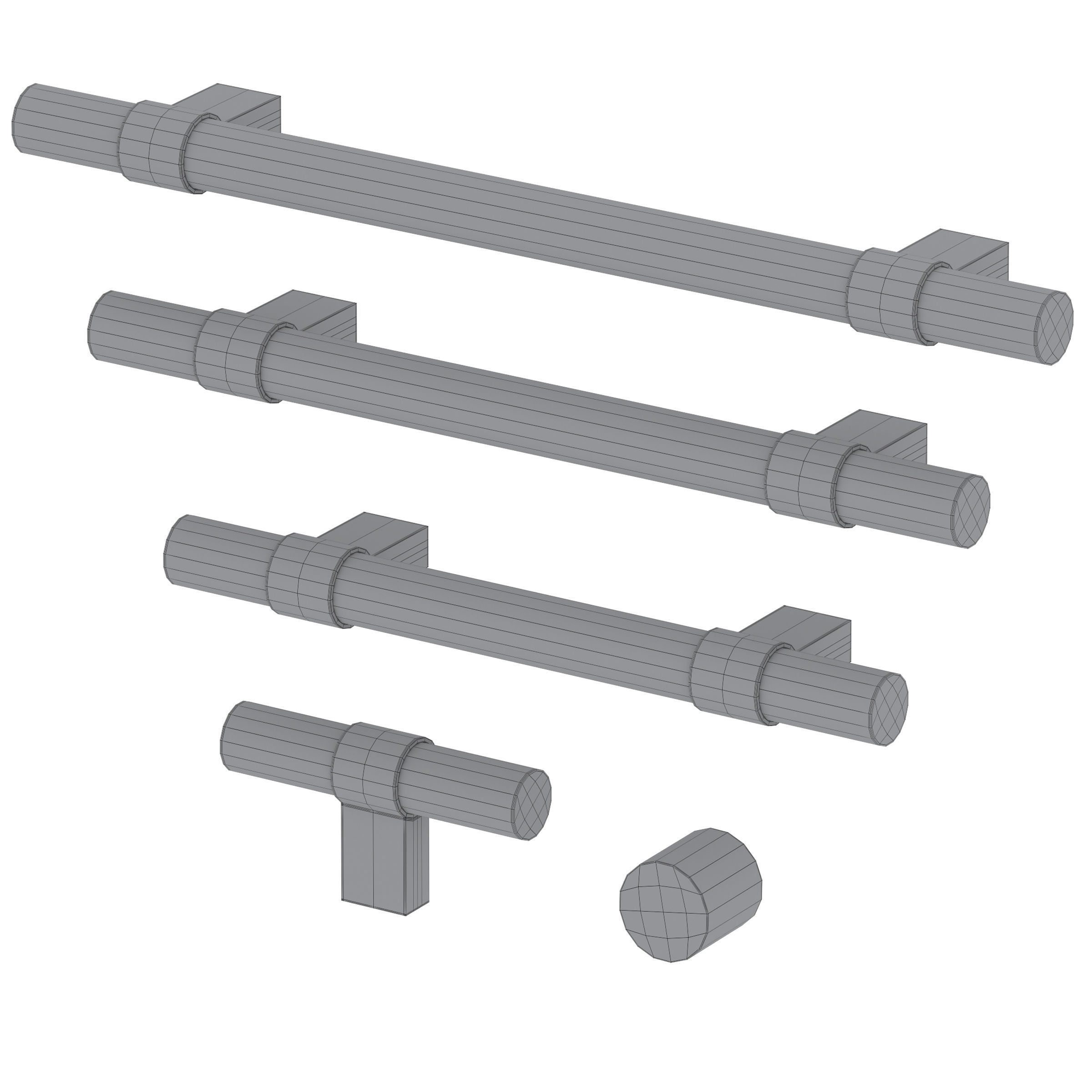 Furniture handles LEVVA by Meraki 3D model_4