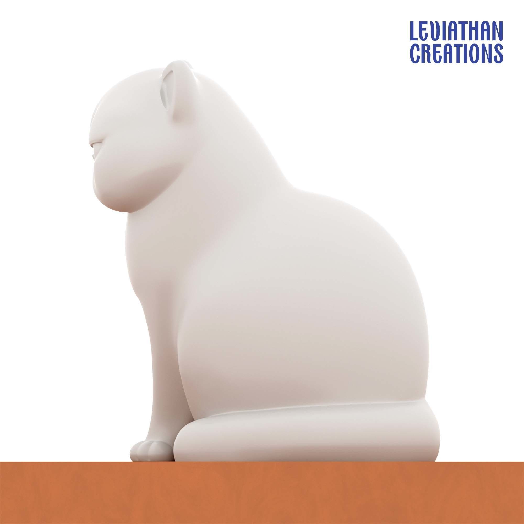 Cute Exotic Longhair Cat Model for 3D Printing 3D print model_4